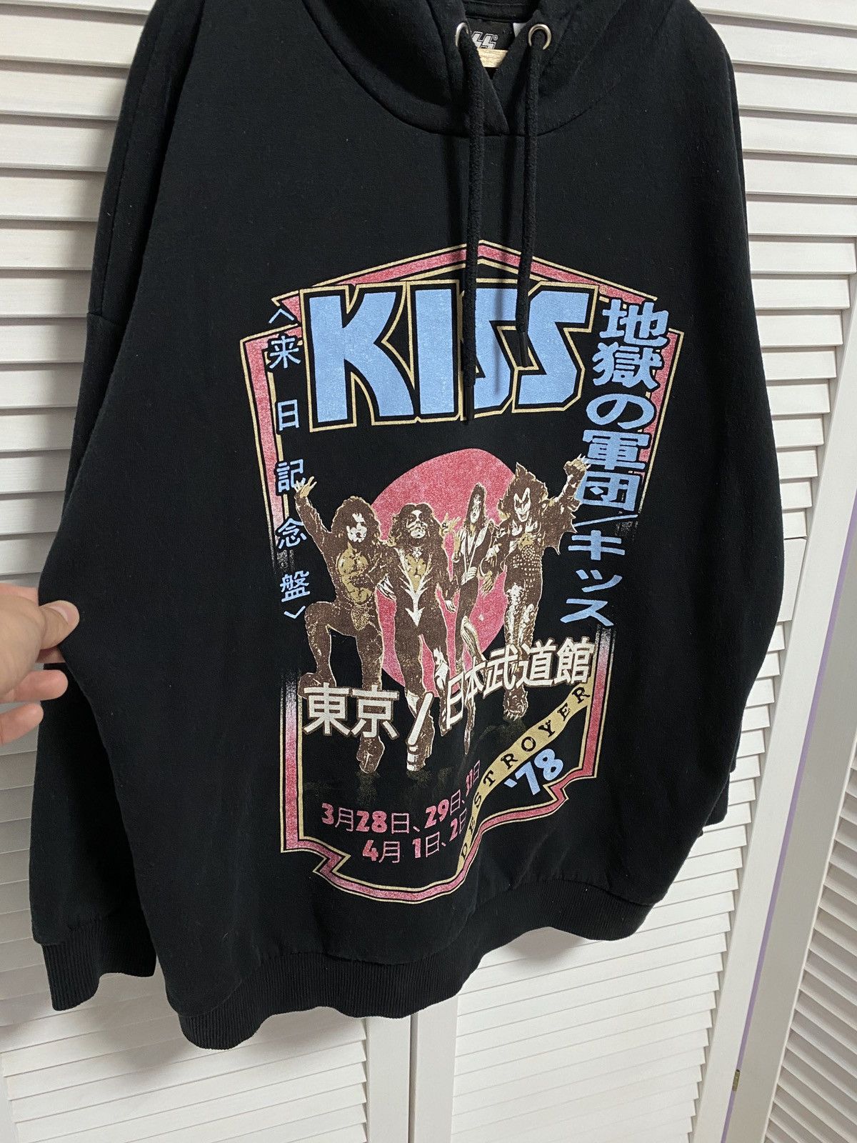 Band Tees × KISS × Vintage 😍 Hoodie Kiss The Bang Big Oversized Boxy Fit Size US XL / EU 56 / 4 - 3 Thumbnail