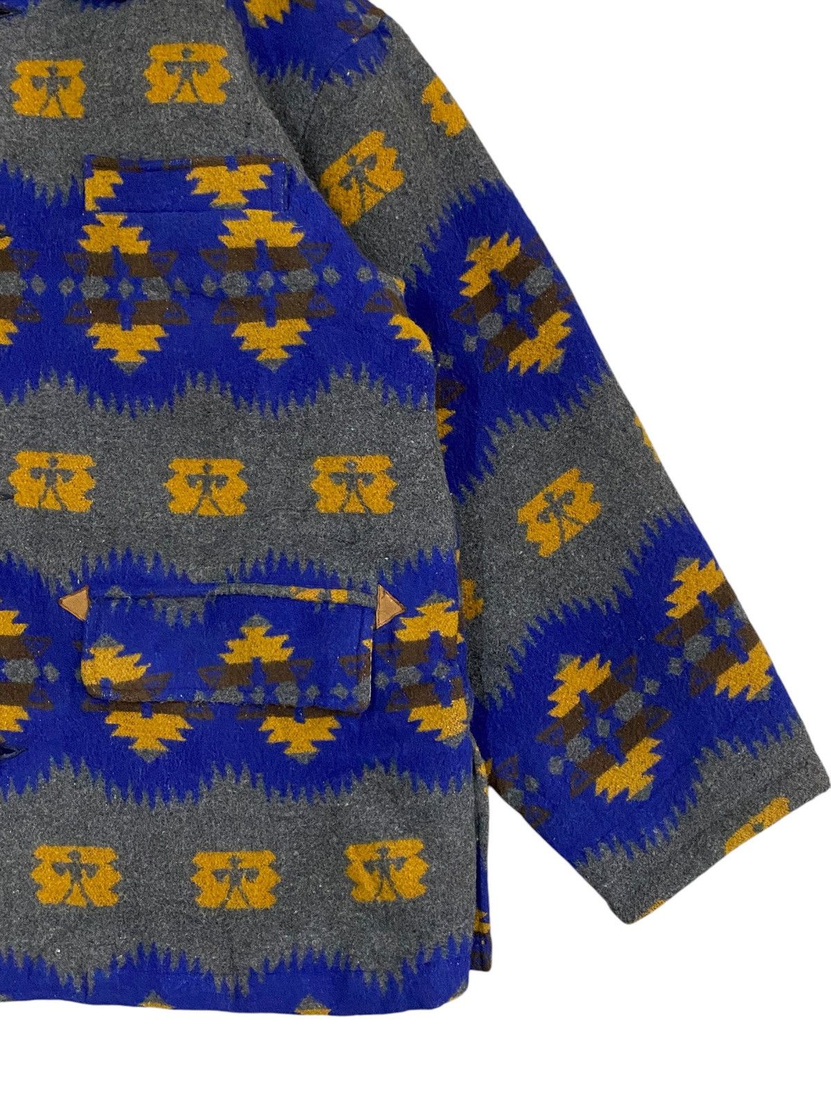 Vintage Vtg Classic Wool Jacket– Tribal Aztec Pattern Size US L / EU 52-54 / 3 - 8 Thumbnail