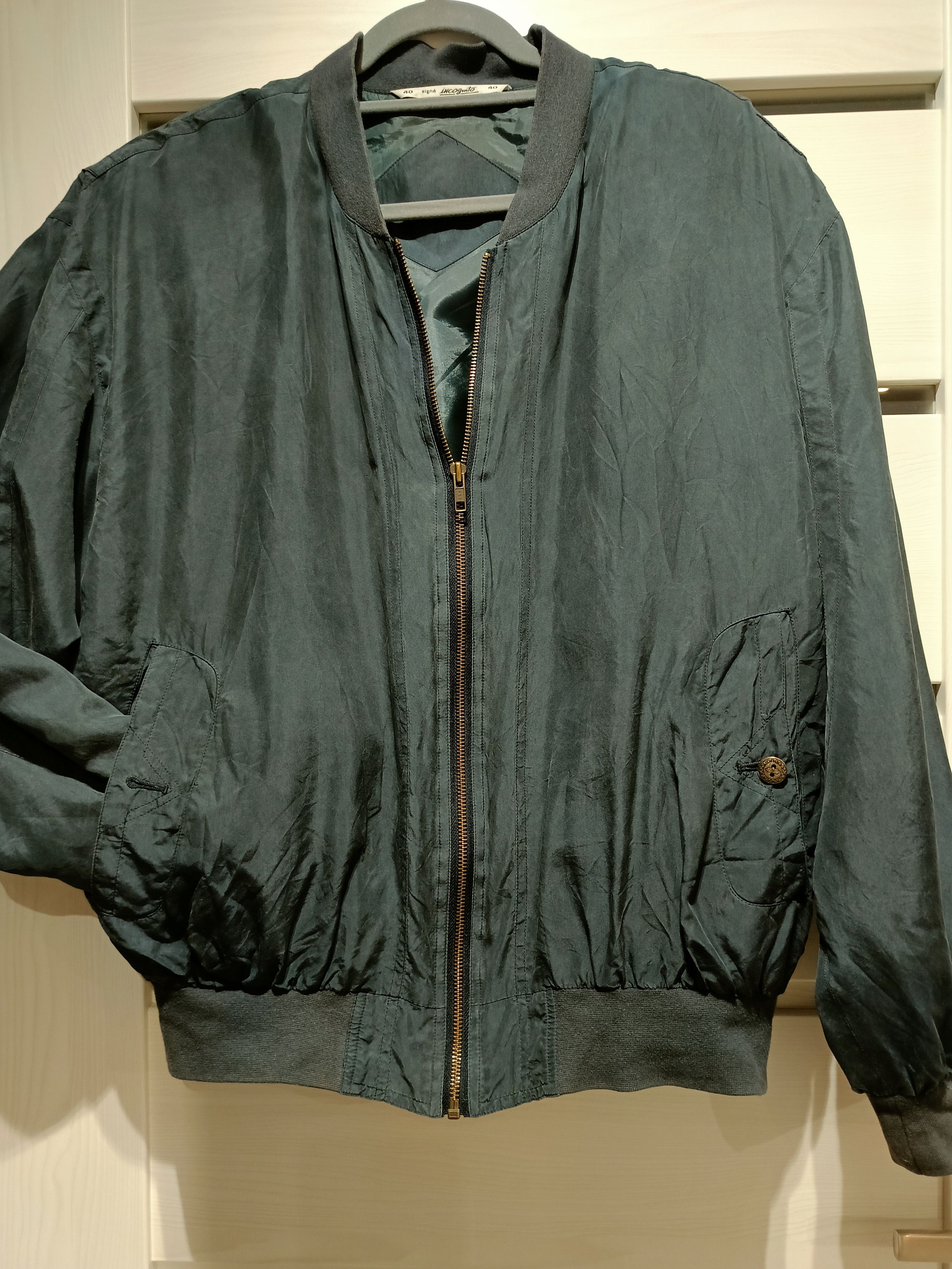 Other Silk bomber jacket Signe Incognito size 40 Size L / US 10 / IT 46 - 2 Thumbnail