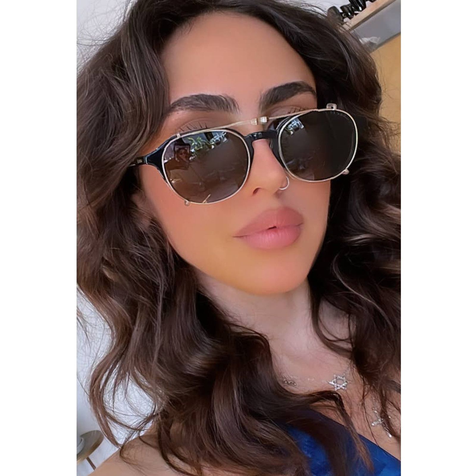 Gucci NEW Gucci GG1543S Black Mirrored Clip On Sunglasses | Grailed