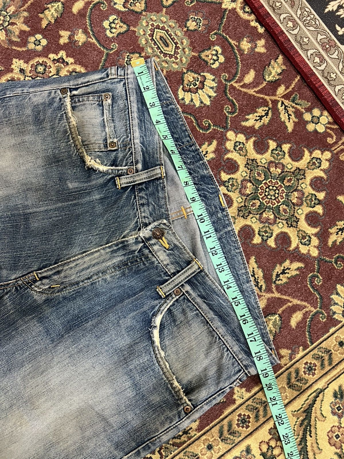 Edwin Vintage Edwin 503 Mud Wash Distress Jean Size US 37 - 3 Thumbnail