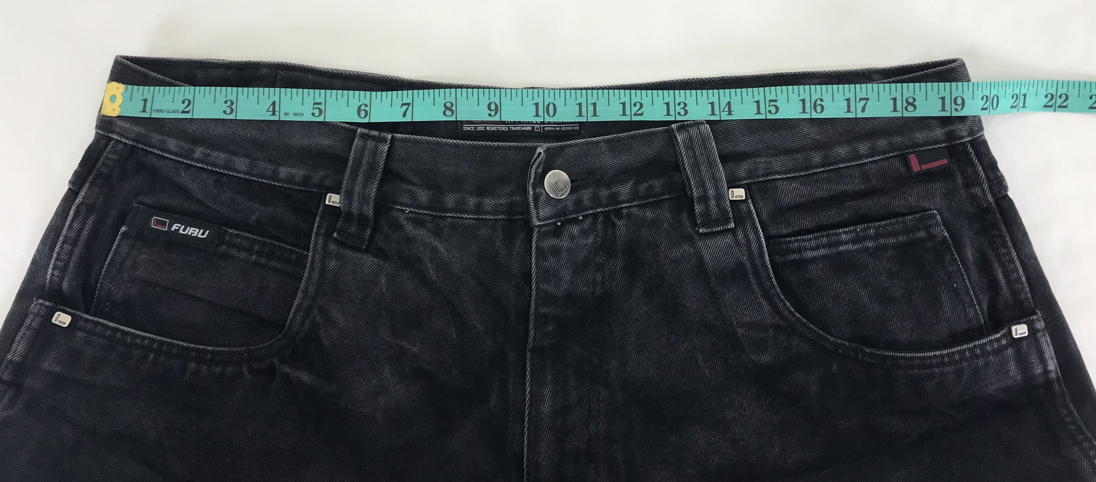 Fubu Vintage Fubu Faded Black Cargo Baggy Jeans Crazy Wide Denim Size US 38 / EU 54 - 20 Thumbnail