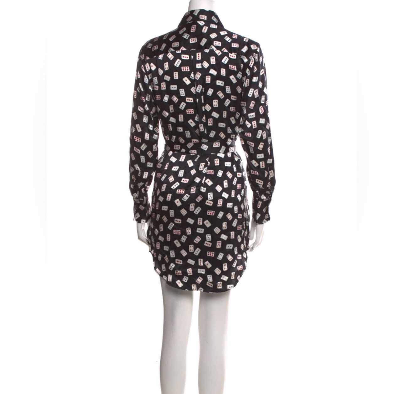 Equipment Equipment Femme Playing Card Long- Sleeve Scout Mini Dress Size S / US 4 / IT 40 - 6 Thumbnail
