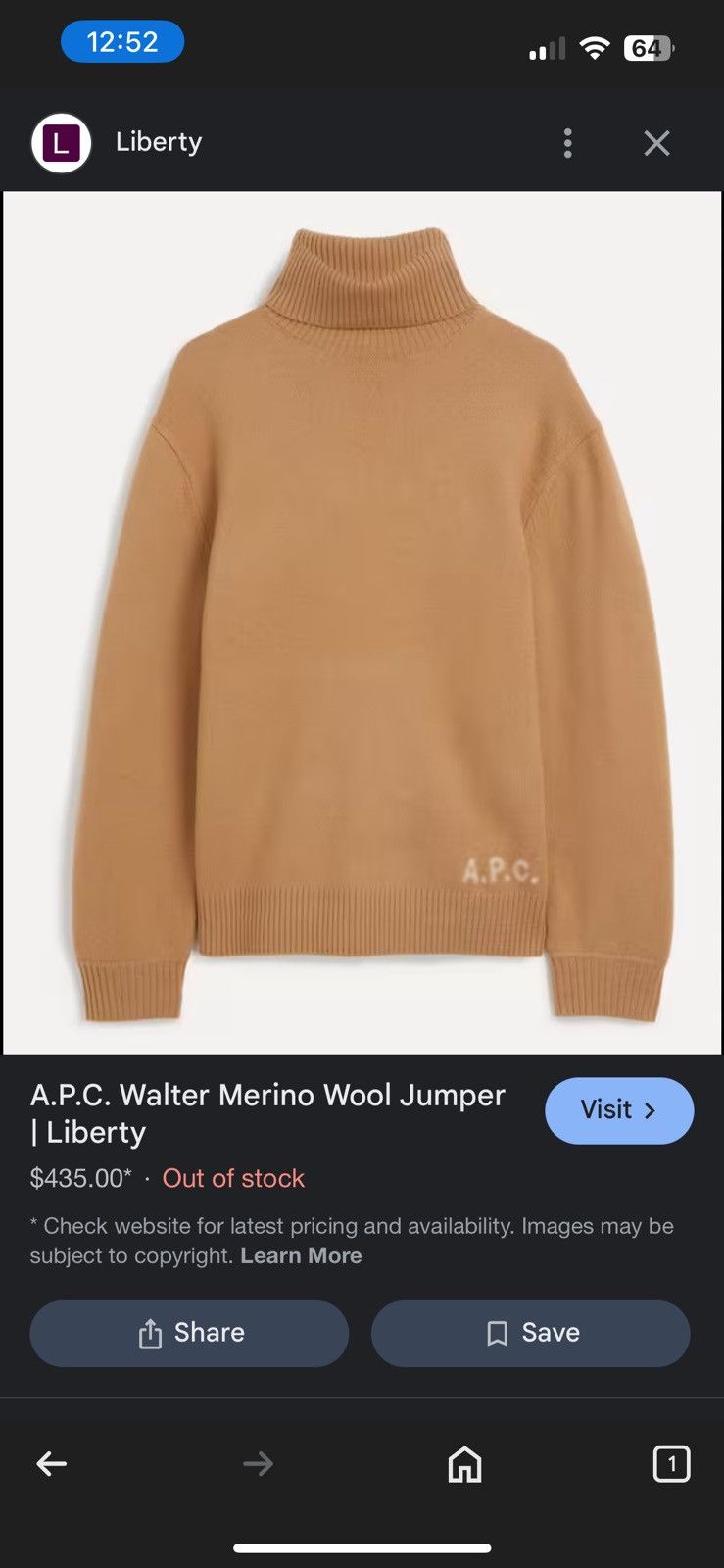 A.P.C. A.P.C Walter merino wool jumper Size US M / EU 48-50 / 2 - 1 Thumbnail