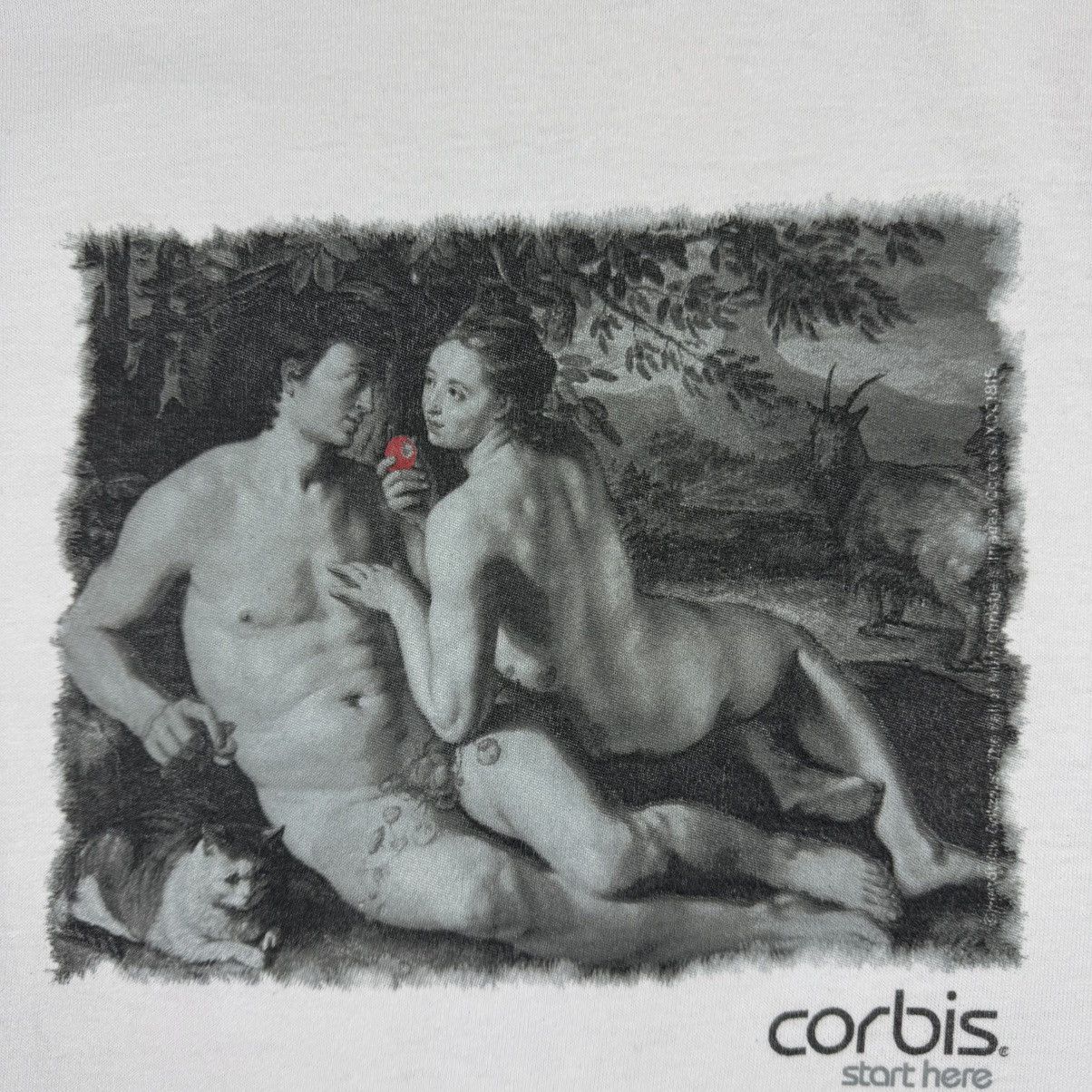 Vintage Vintage Art The Fall of Man Graphic Photo T-shirt Size US L / EU 52-54 / 3 - 7 Thumbnail
