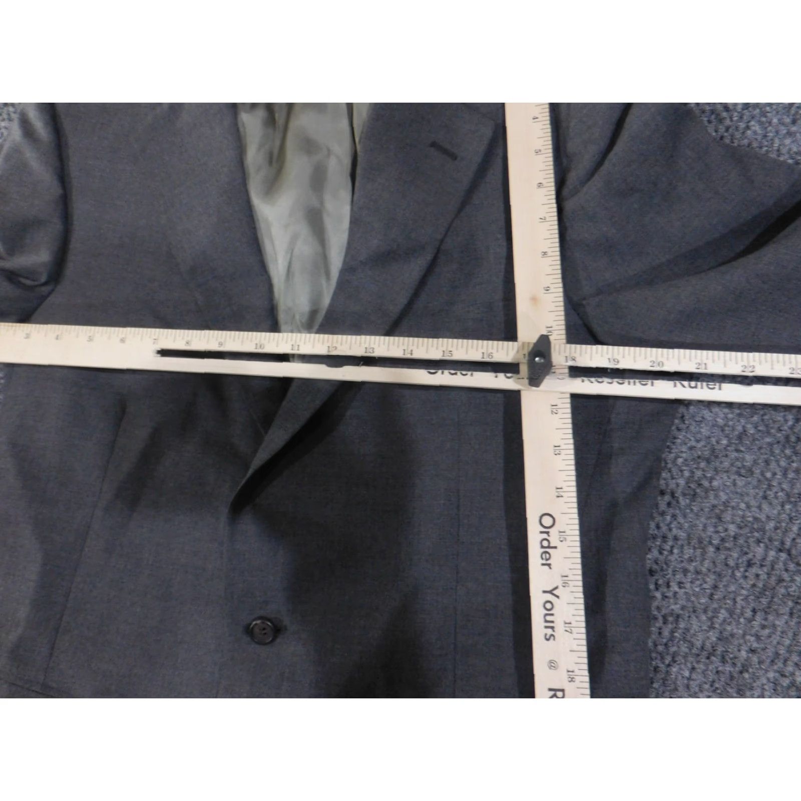 Ralph Lauren VINTAGE Ralph Lauren Polo University Blazer Mens 42 Wool Sport Coat Executive Shop 90s Gray Tweed Notch Two-Button 2 Piece Size US XL / EU 56 / 4 - 6 Thumbnail