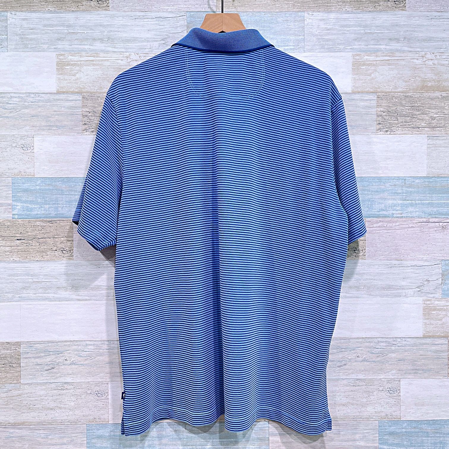 Tommy Bahama Tommy Bahama Soft Touch Polo Shirt Blue Stripe Modal Stretch Size US L / EU 52-54 / 3 - 3 Thumbnail