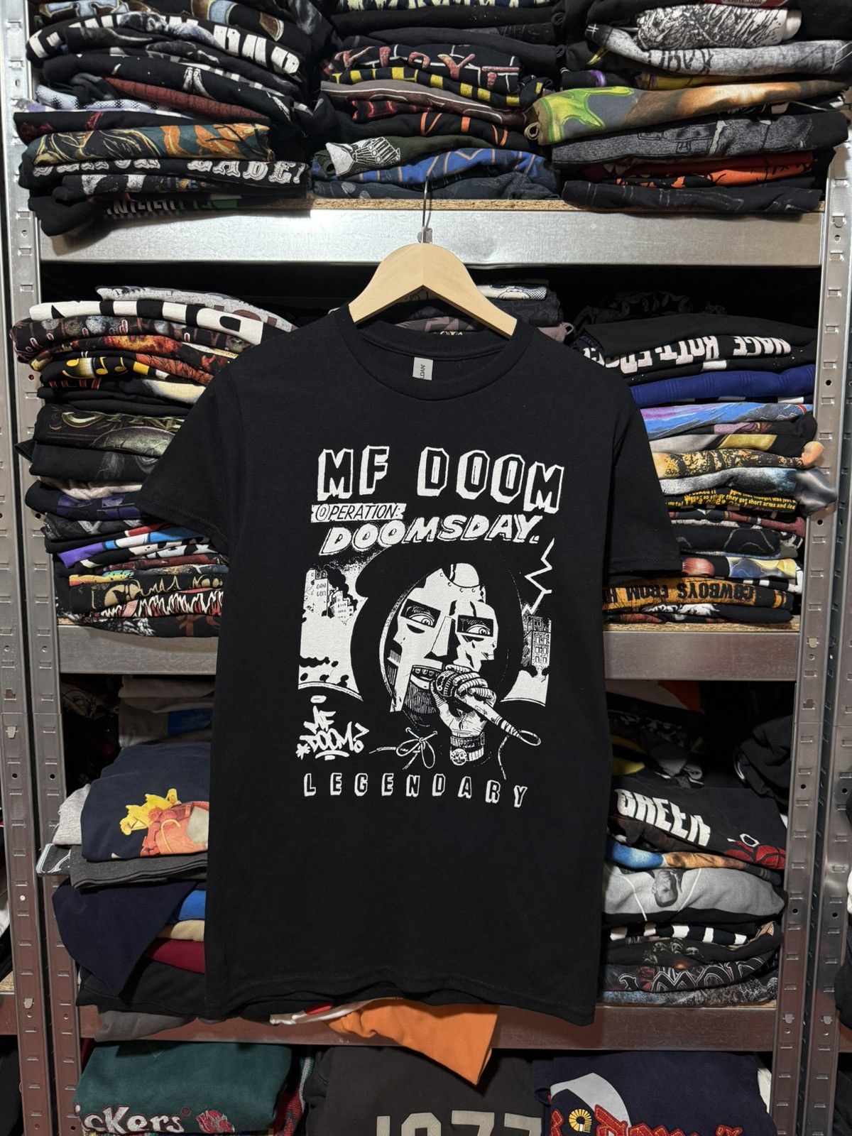 Band Tees MF Doom Operation Doomsday Legendary Rock Band T-Shirt Y2K ...