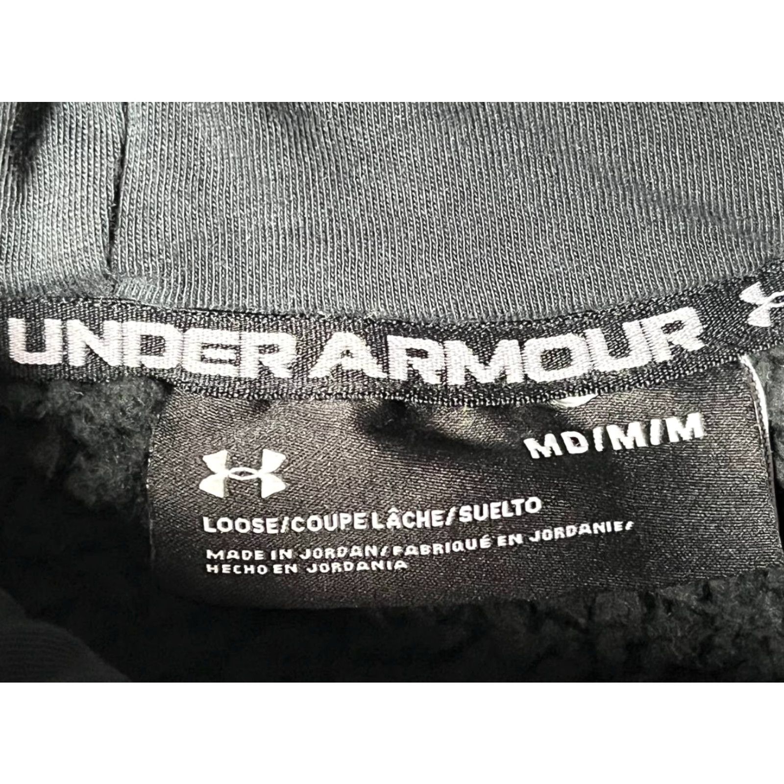 Under Armour Under Armour Hoodie Women Black Teddy Fleece Sherpa Crop Size Medium Pullover Long Sleeve Pockets Activewear Size M / US 6-8 / IT 42-44 - 7 Thumbnail