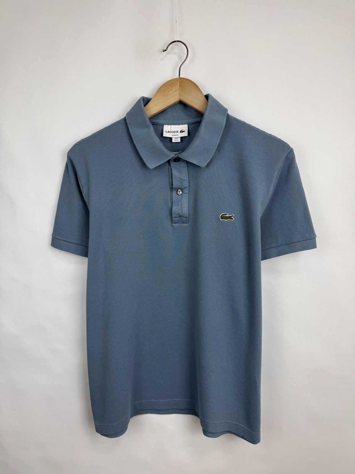 Lacoste 🇫🇷 Lacoste Slim Fit Polo T-Shirt Made in France Rare Retro Size US XL / EU 56 / 4 - 2 Thumbnail