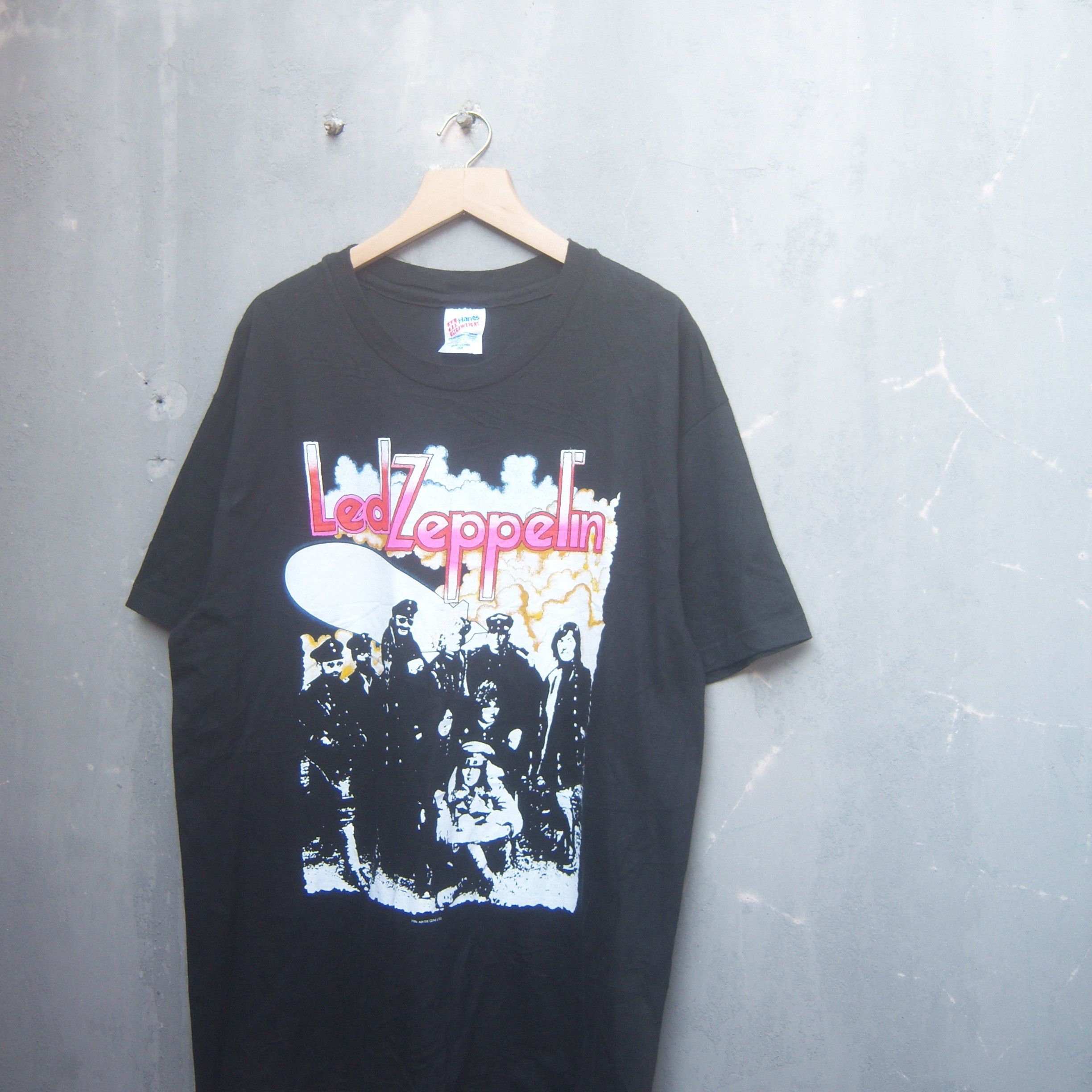 Band Tees × Hanes × Vintage 1986 Led Zeppelin Near Deadstock Size US L / EU 52-54 / 3 - 3 Thumbnail