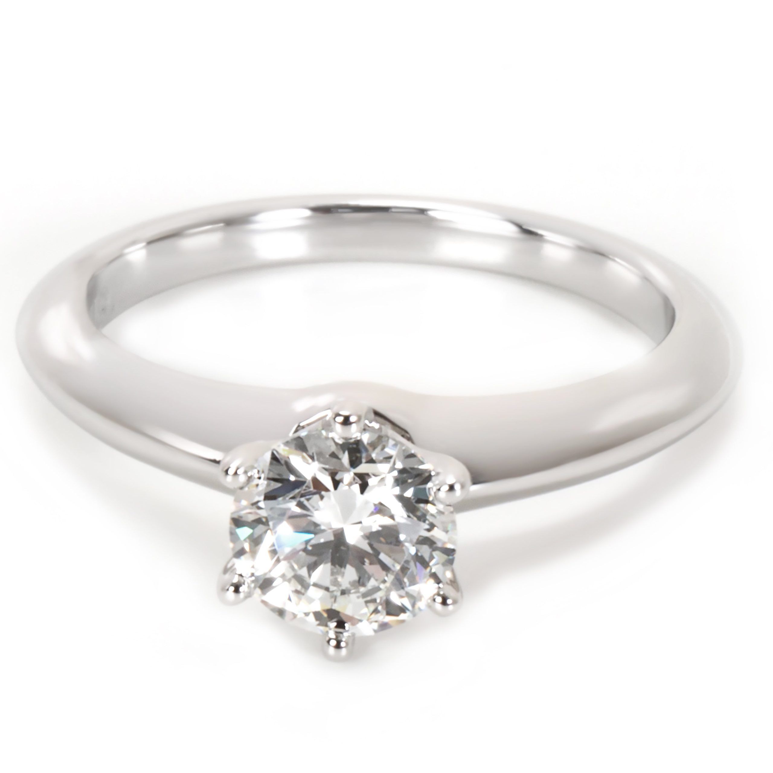 Tiffany & Co. Diamond Solitaire Engagement Ring in Platinum (0.82 CT F/VVS1)