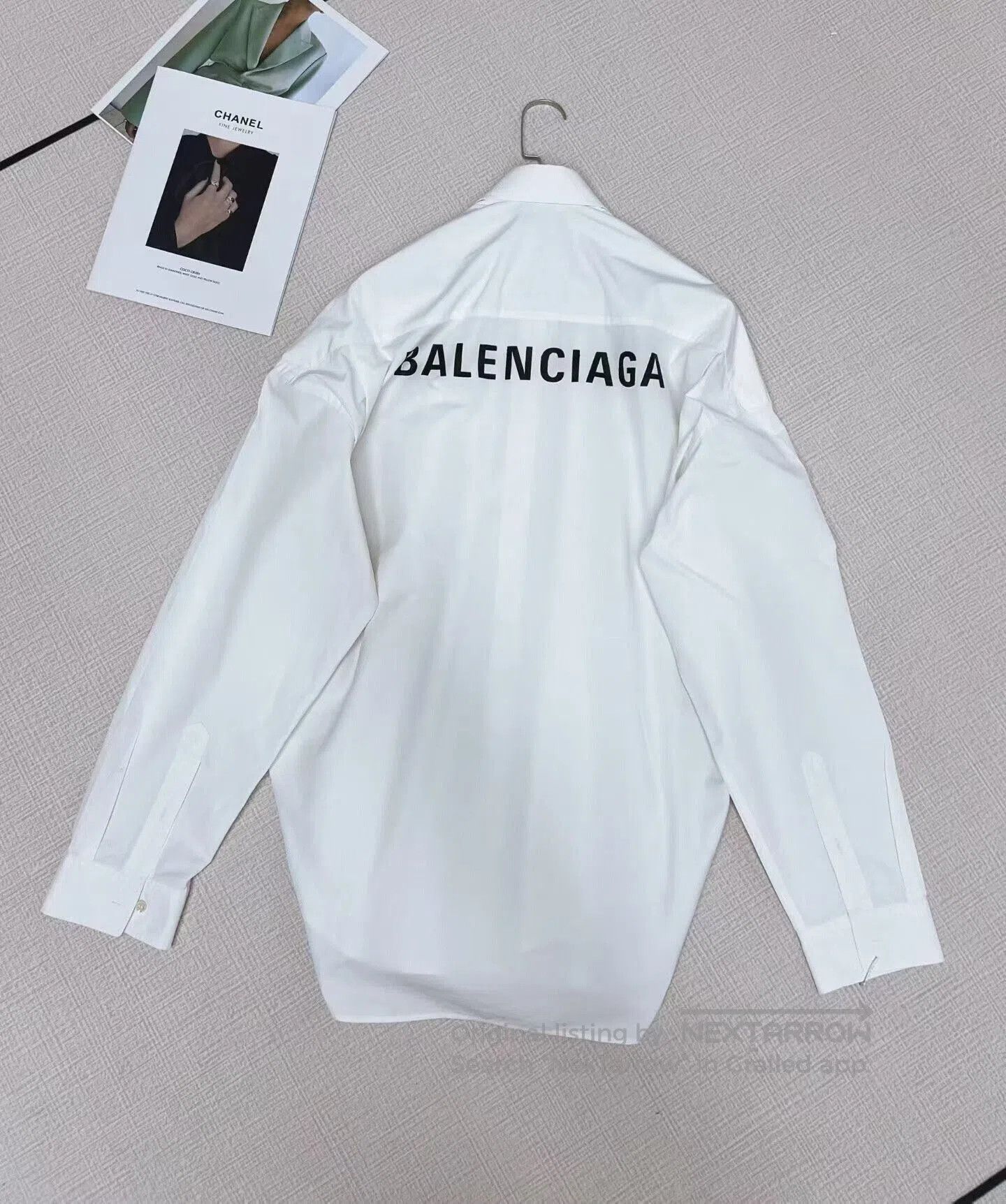 Balenciaga balenciaga logo long sleeve white shirt. Size US XL / EU 56 / 4 - 3 Thumbnail