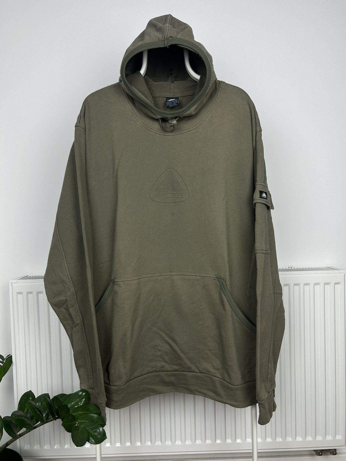 Nike ACG × Vintage 90’s NIKE ACG RETRO CRAZY BIG LOGO Y2K HOODIE Size US XL / EU 56 / 4 - 1 Thumbnail
