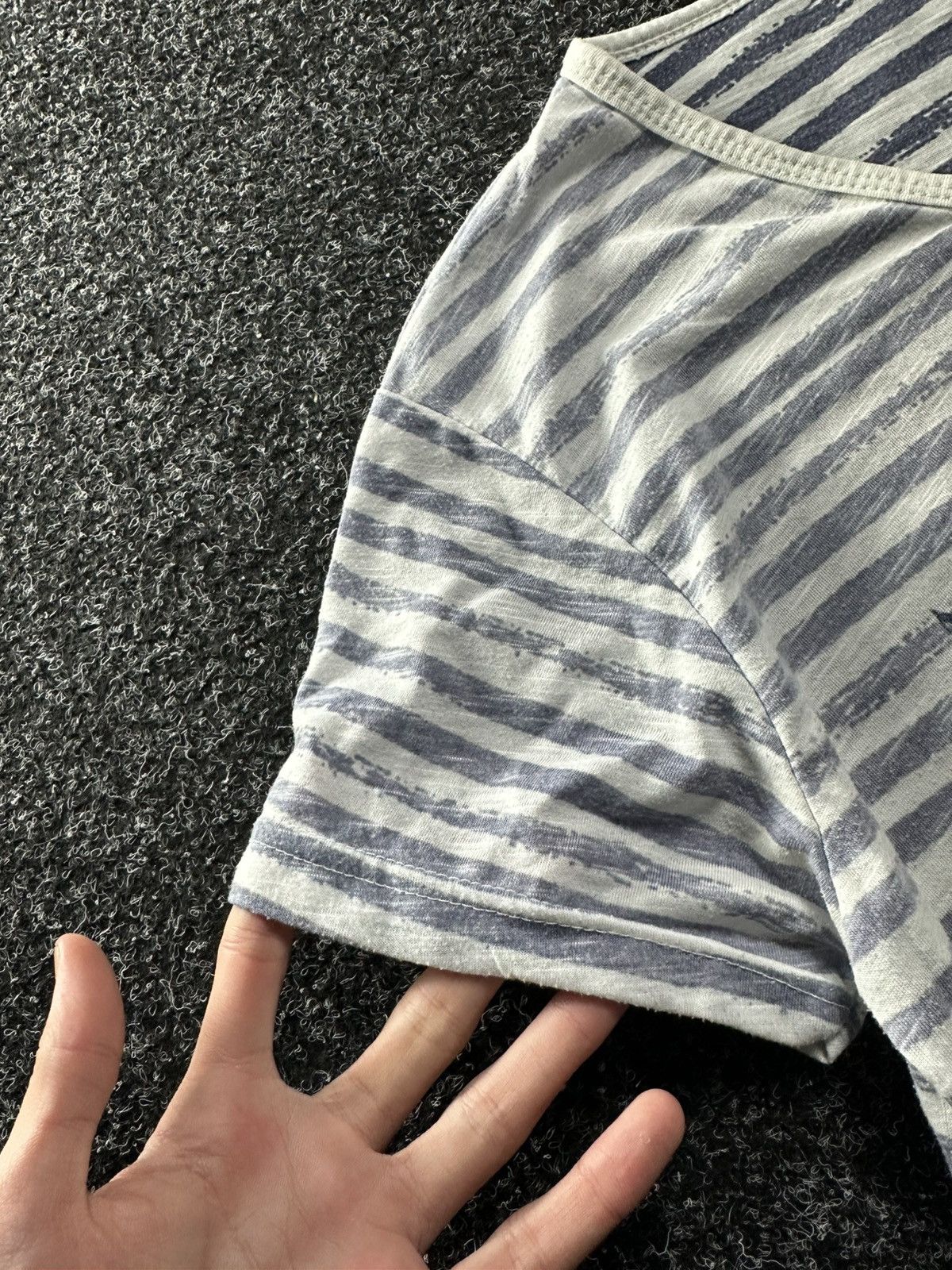 Armani × Vintage 🚨AVANT GARDE ARMANI 90s RARE longsleeve striped Y2K LUXURY Size M / US 6-8 / IT 42-44 - 6 Thumbnail