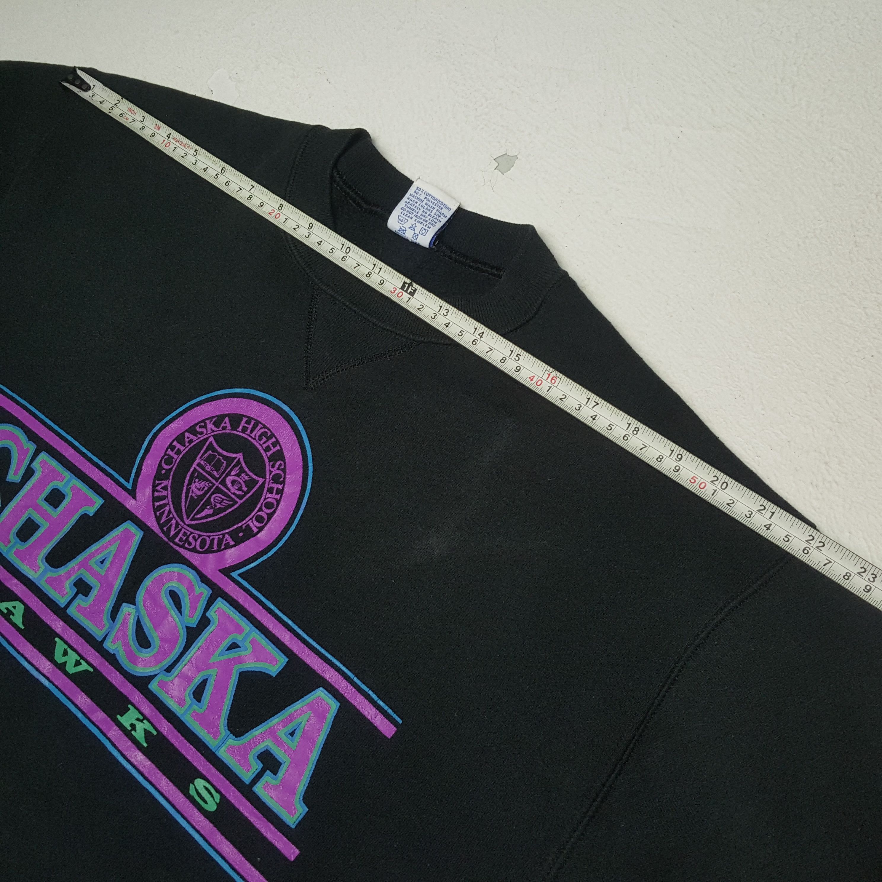 Russell Athletic × Vintage CHASKA HAWKS High School Minnesota Vintage Sweatshirt Size US L / EU 52-54 / 3 - 4 Thumbnail