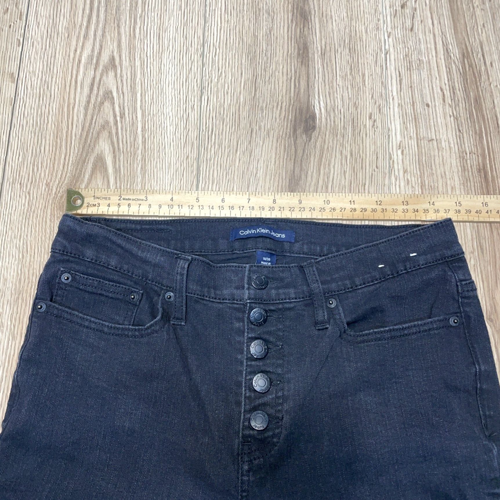 Calvin Klein CALVIN KLEIN High Rise Bootcut Jeans Size 10/30 Black Womens Size US 10 / IT 40 - 5 Thumbnail