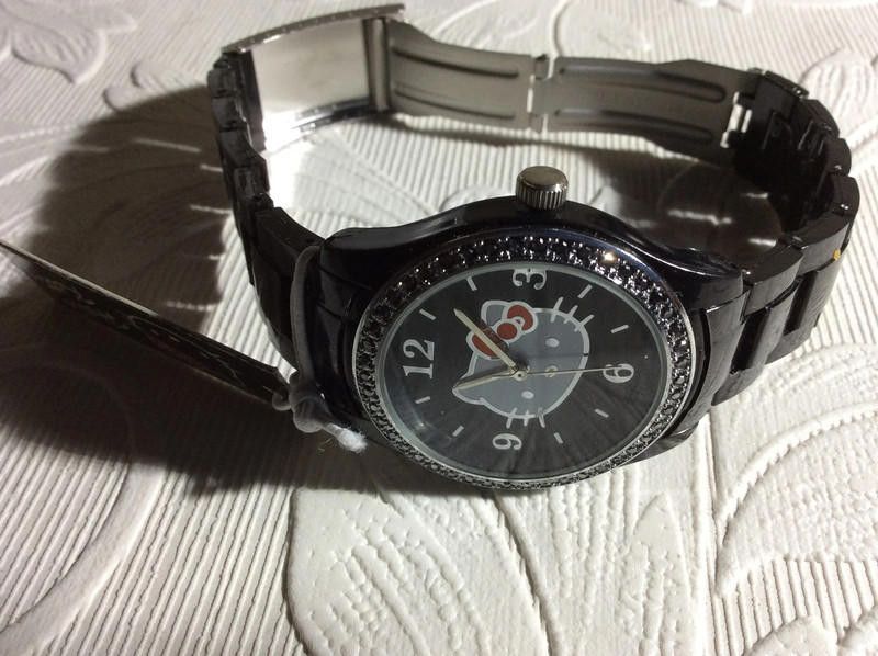 Designer Hello Kitty Black dial plastic strap watch Size ONE SIZE - 3 Thumbnail