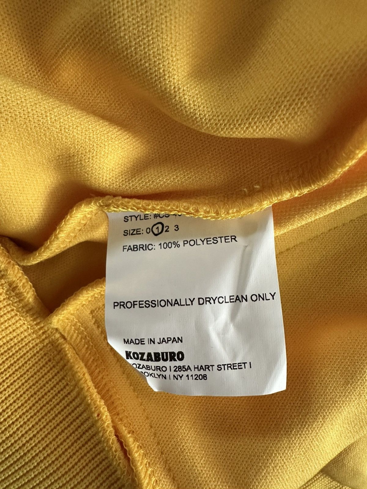 KOZABURO Kozaburo SS20 Dojo Tracksuit Yellow Size US S / EU 44-46 / 1 - 10 Thumbnail