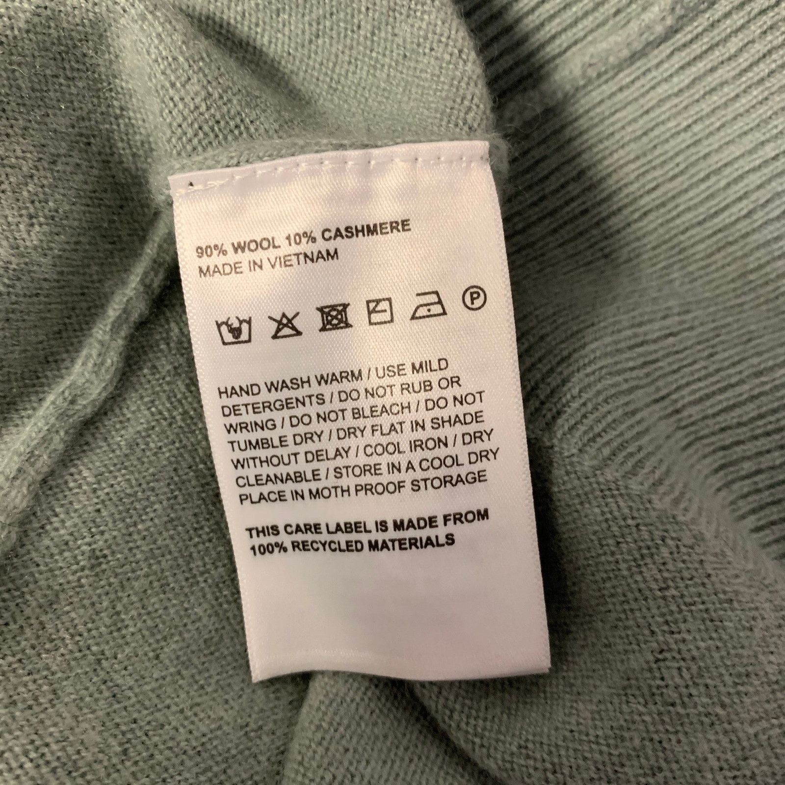 Rodd & Gunn RODD & GUNN XL Green Sage Wool Cashmere Crew-Neck Sweater Size US XL / EU 56 / 4 - 6 Thumbnail