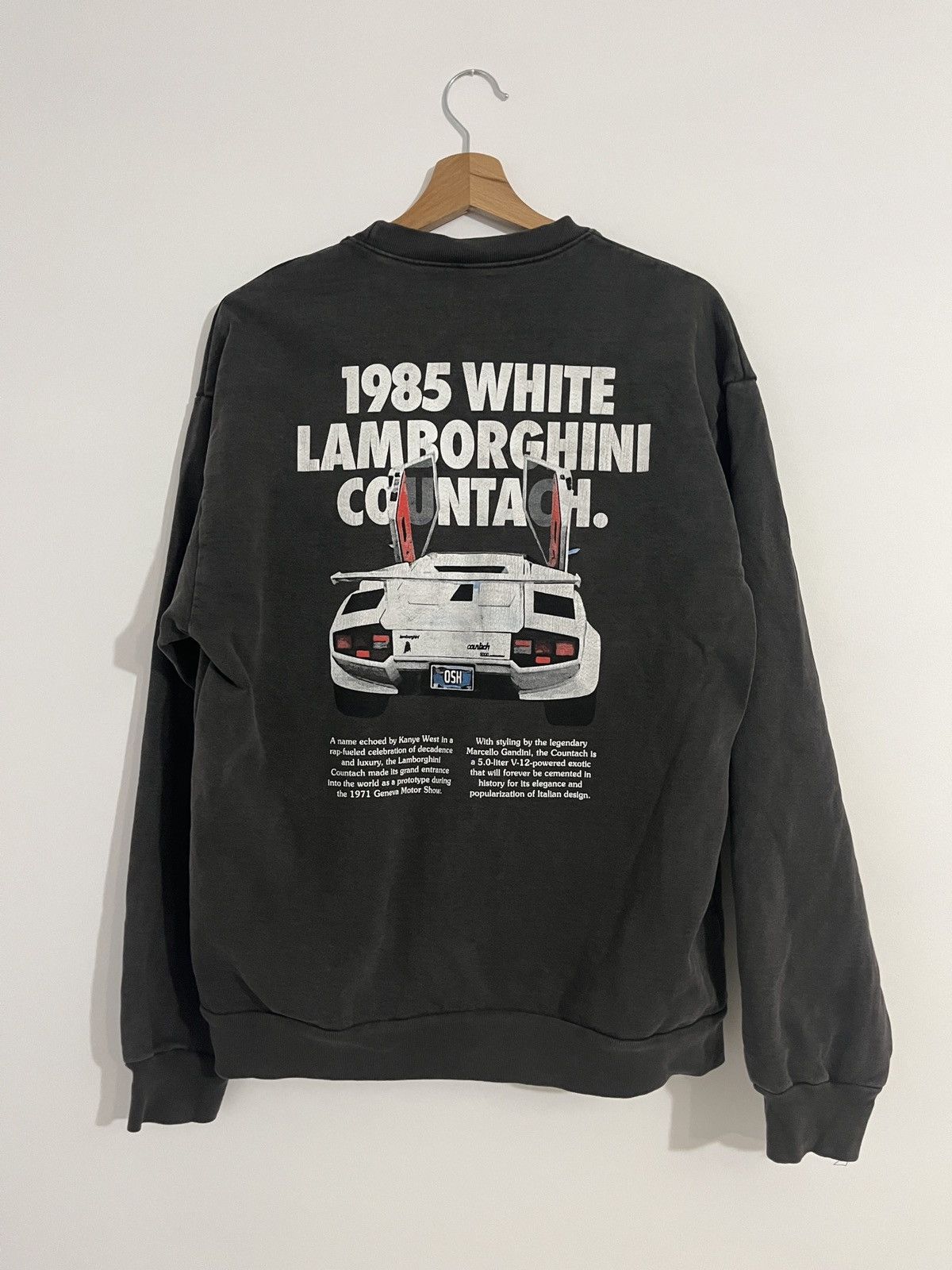 Lamborghini × Oshkosh OSH Lamborghini Countach Crewneck Size US M / EU 48-50 / 2 - 2 Thumbnail