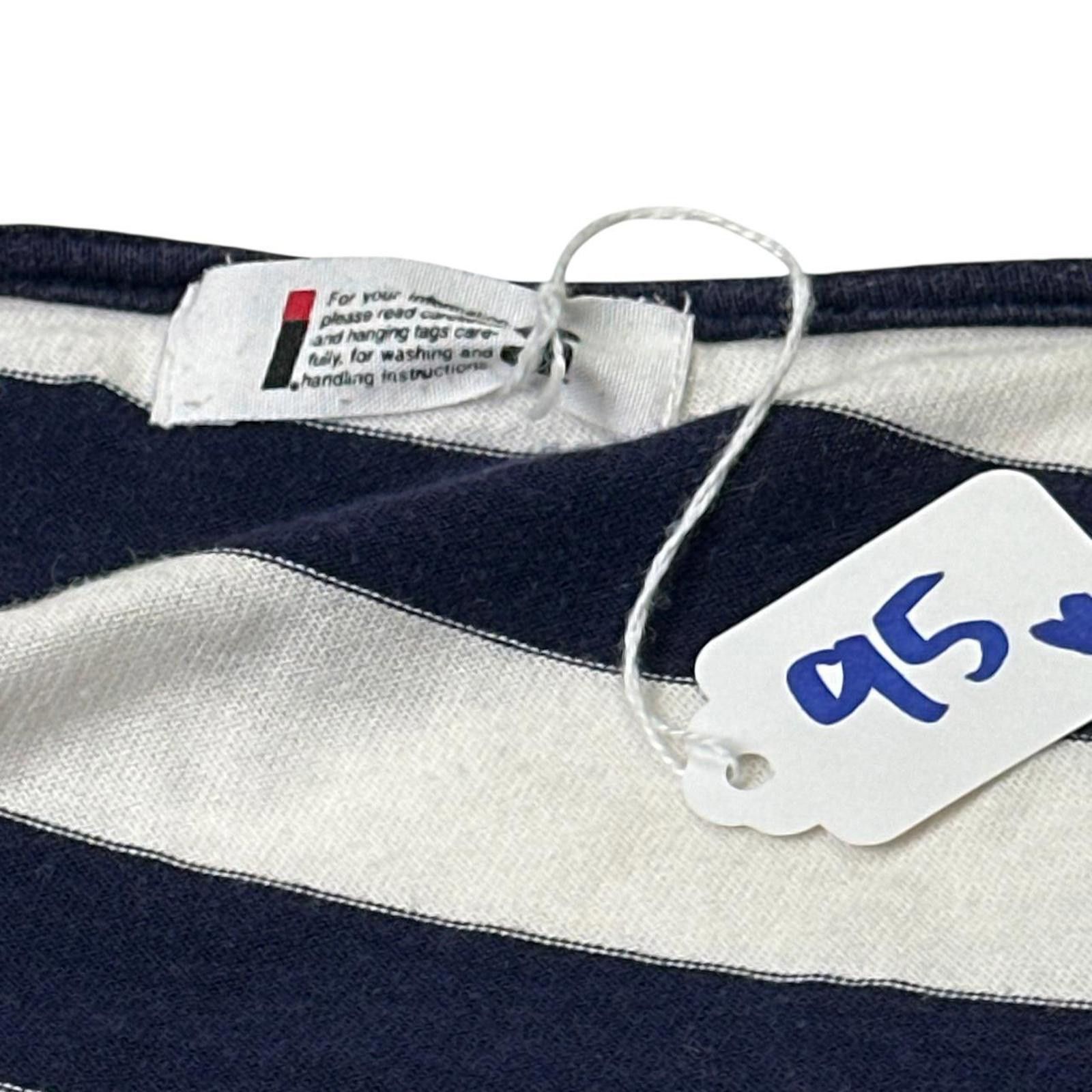 Issey Miyake Issey Miyake Women's Blue and White Blous Size ONE SIZE - 3 Thumbnail