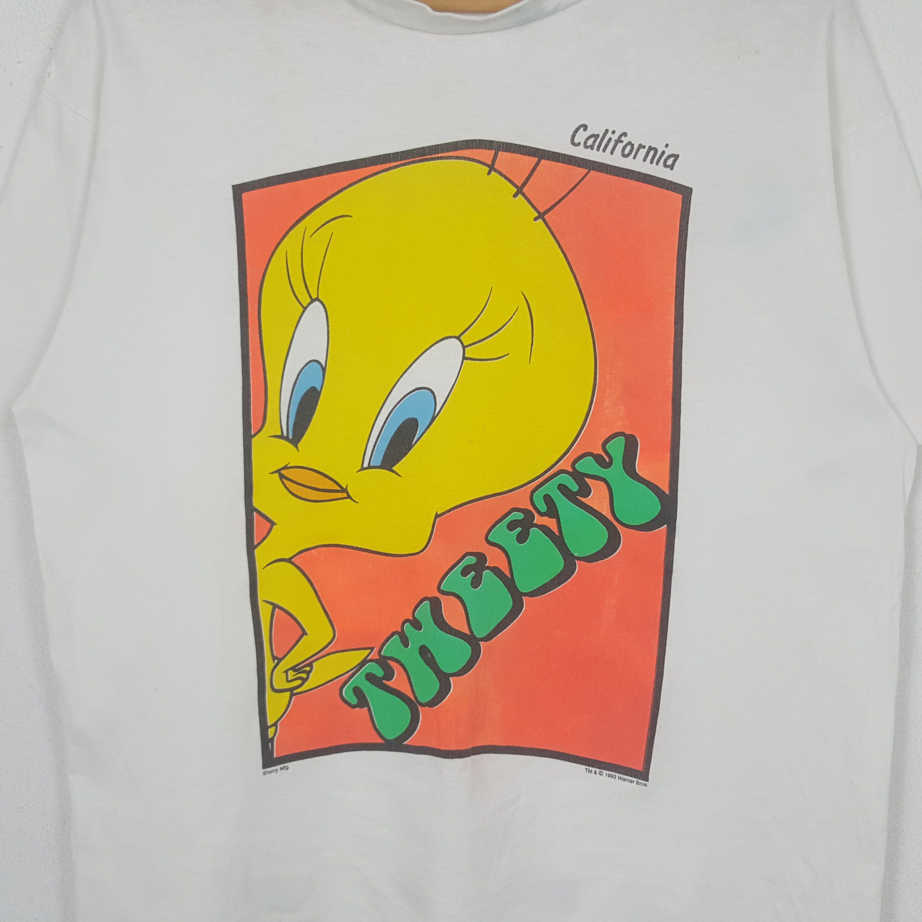 Cartoon Network Vintage 90's California Tweety Looney Tunes Tshirt RR25 Size US L / EU 52-54 / 3 - 2 Thumbnail