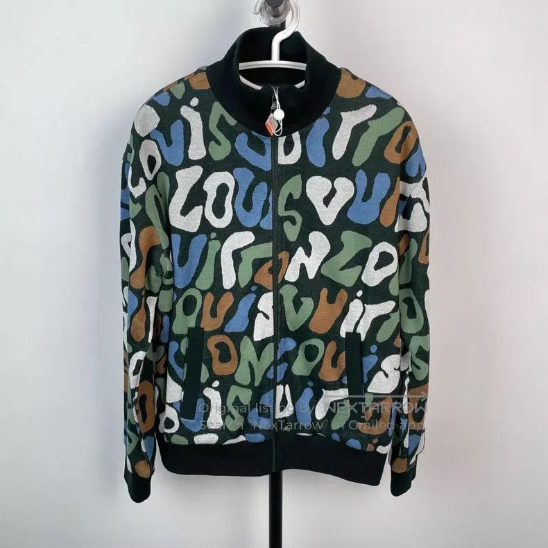 Louis Vuitton Louis Vuitton Graffiti camouflage logo baseball jacket Size US S / EU 44-46 / 1 - 1 Thumbnail