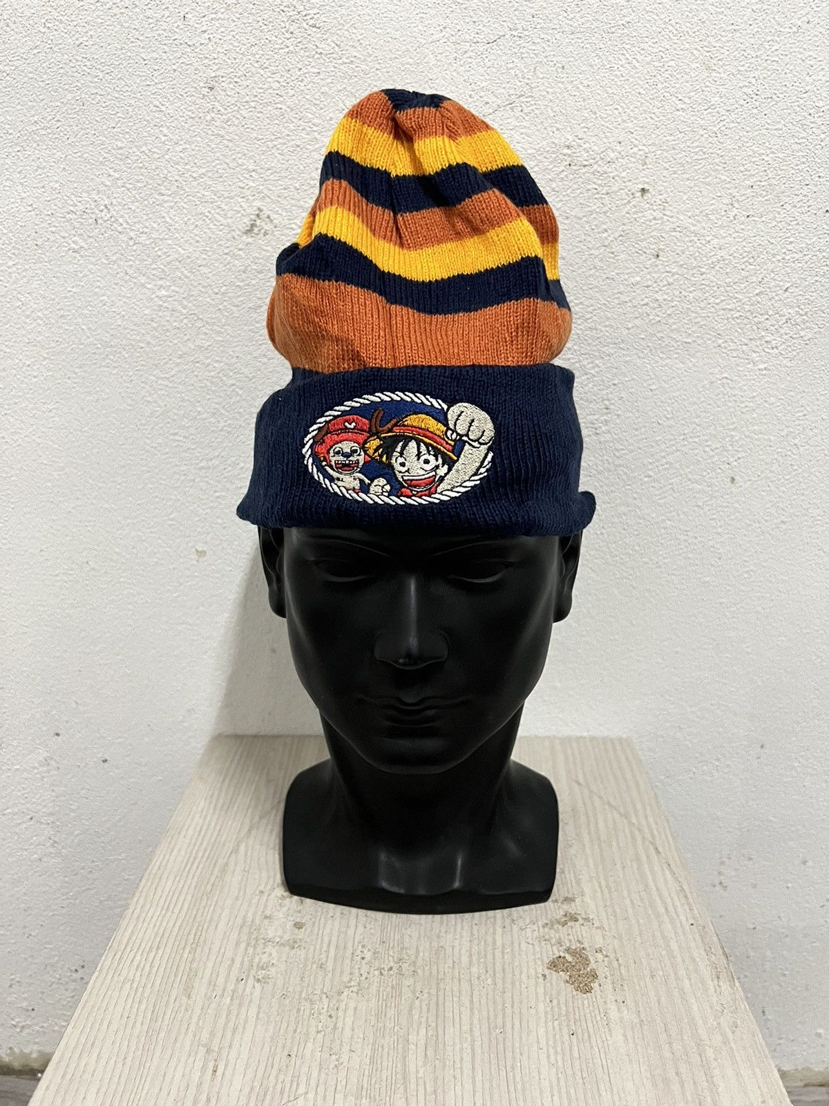 Cartoon Network One piece Cartoon Striped Beanie Hat Size ONE SIZE - 2 Thumbnail