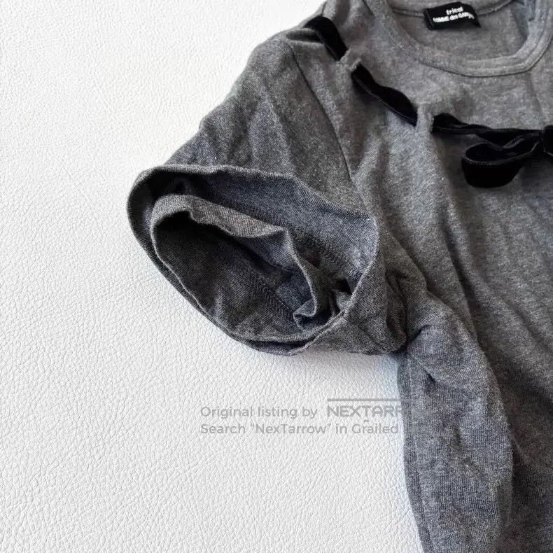 Comme des Garcons Comme des Garcons size F Double-layered T-shirt with velve Size S / US 4 / IT 40 - 4 Thumbnail