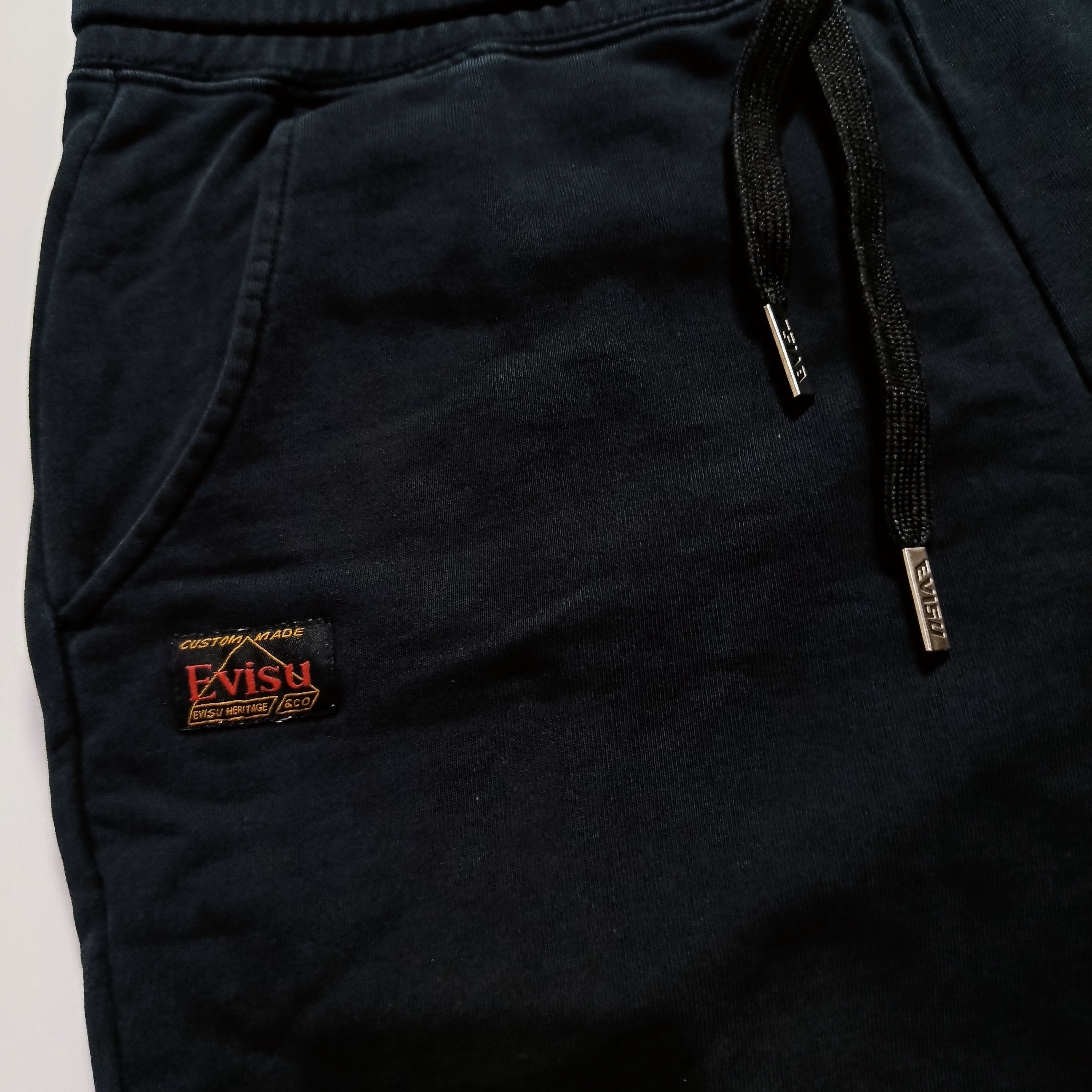 Evisu EVISU Heritage Daikoku Sweat Shorts Size US 33 - 3 Thumbnail