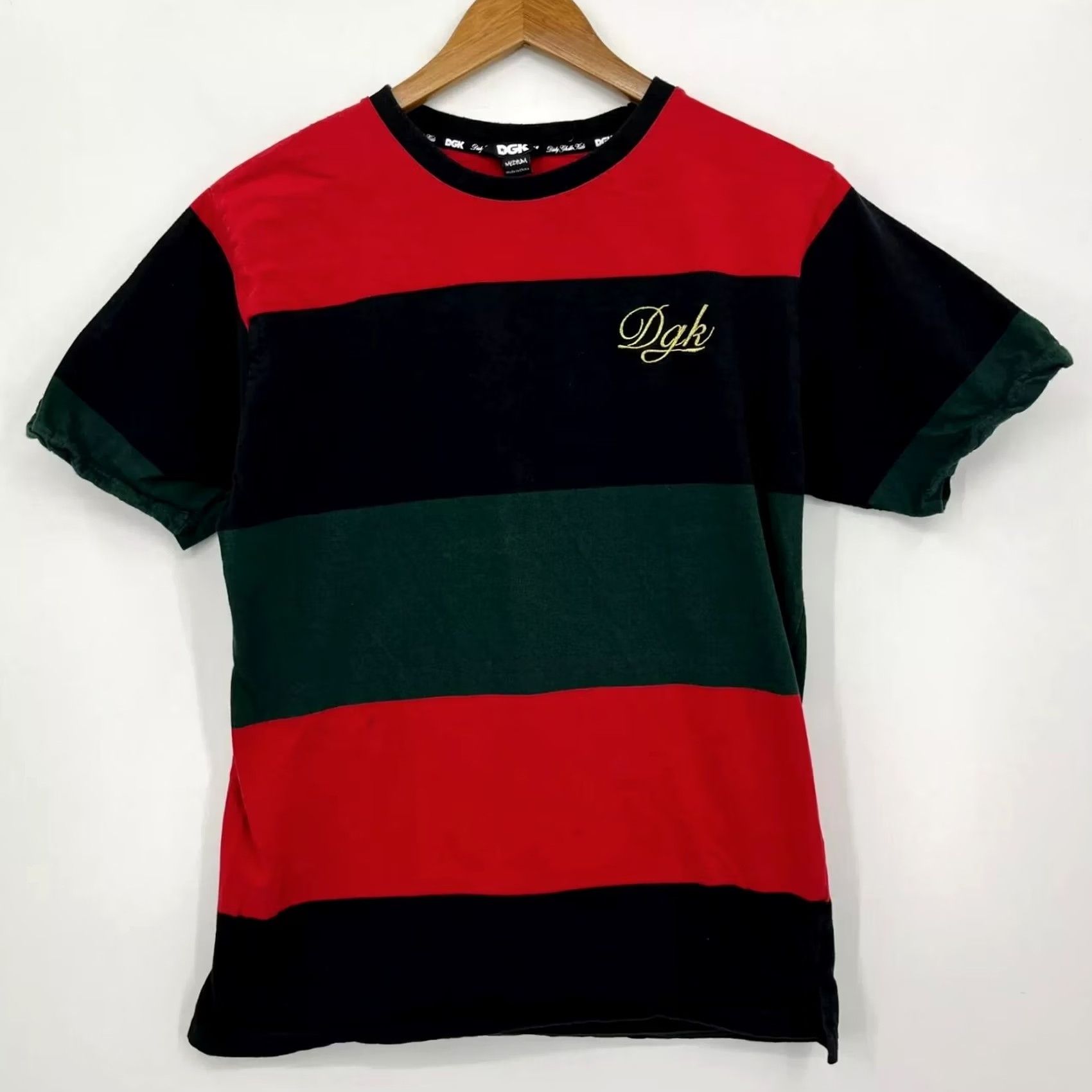 DGK DGK T-Shirt Men Multicolor Striped Short Sleeve Crew Neck M Size US M / EU 48-50 / 2 - 2 Thumbnail