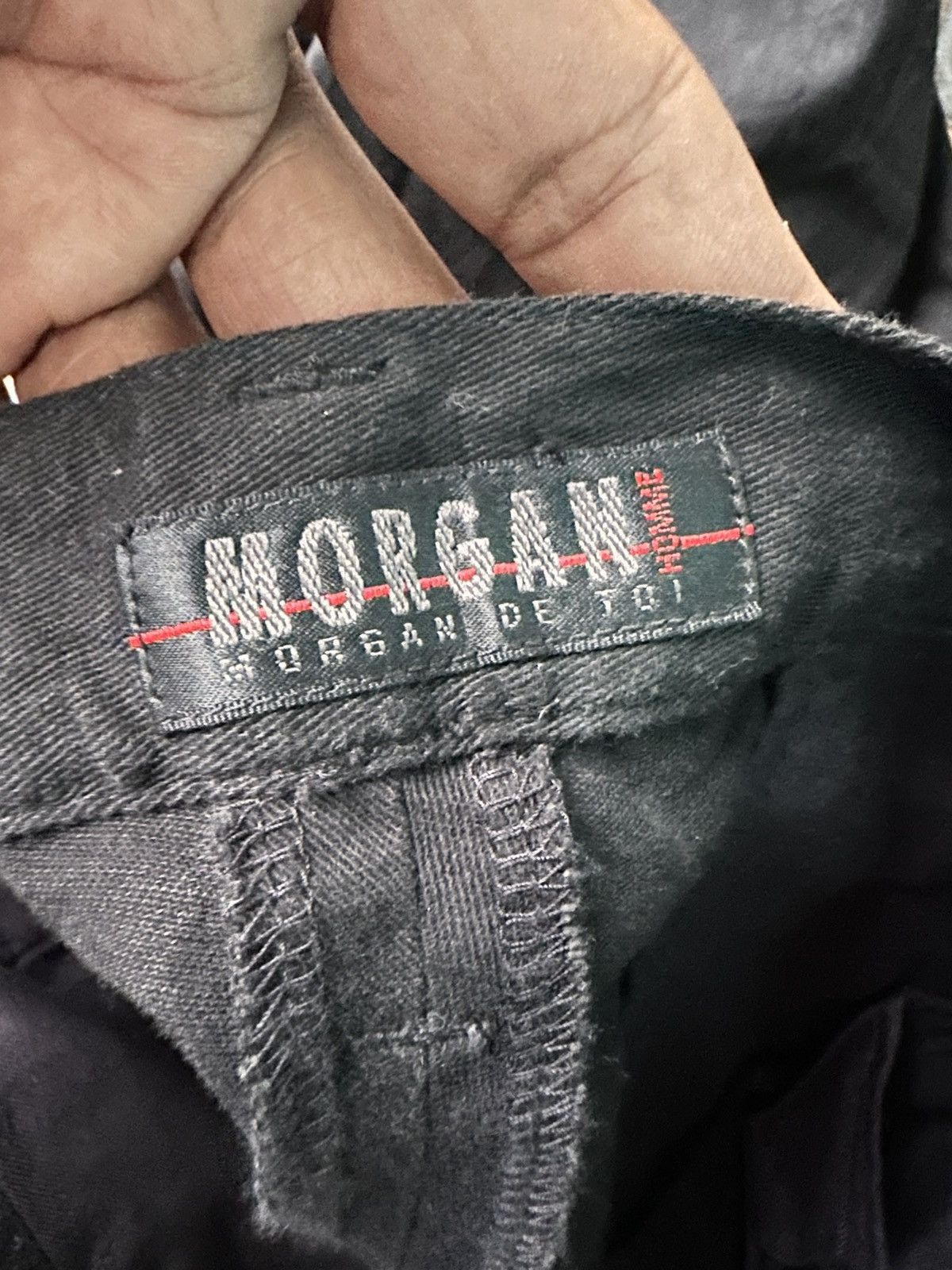 Japanese Brand Morgan flared two lines pants Size 30" / US 8 / IT 44 - 6 Thumbnail