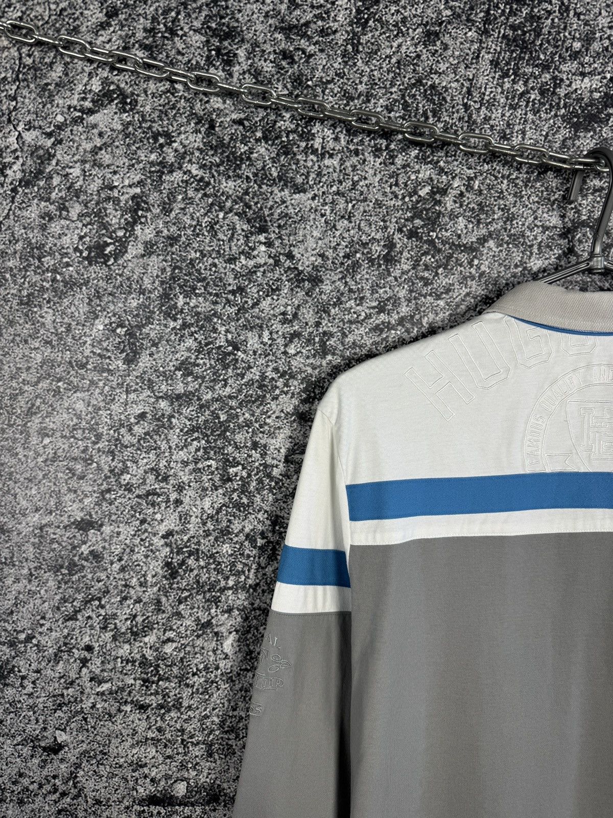 Hugo Boss BOSS Hugo Boss Long Sleeve Polo Shirt Golf Championship Sz L Size US L / EU 52-54 / 3 - 15 Thumbnail