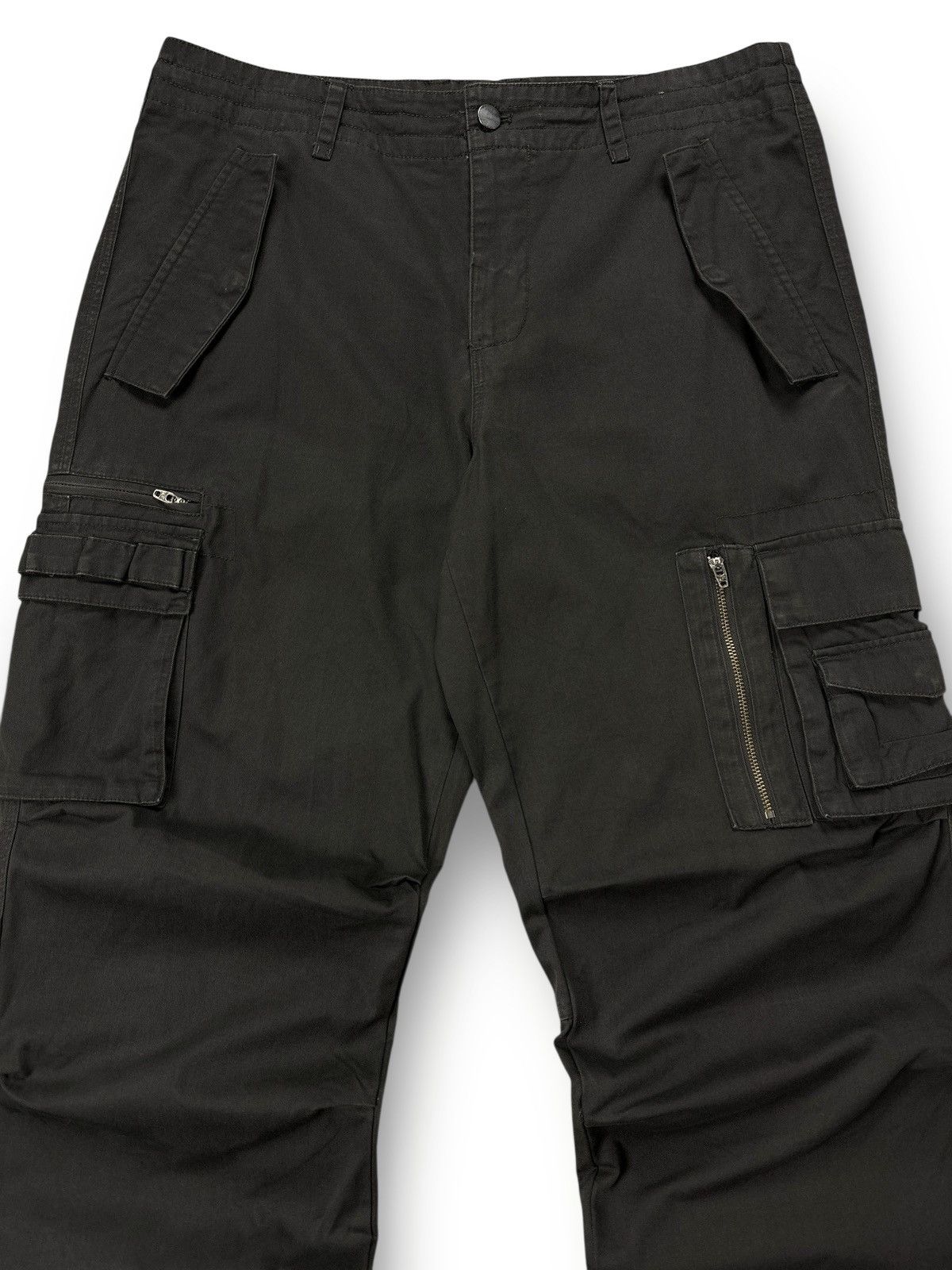 Adidas Vintage Y2K Adidas Cargo Pants Brown Size US 35 - 2 Thumbnail