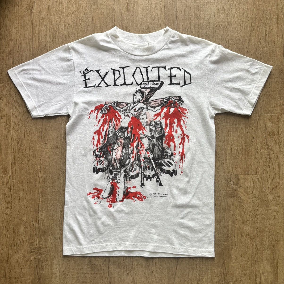 Band Tees × Vintage The Exploited Vintage Punk Tshirt Size US S / EU 44-46 / 1 - 1 Thumbnail
