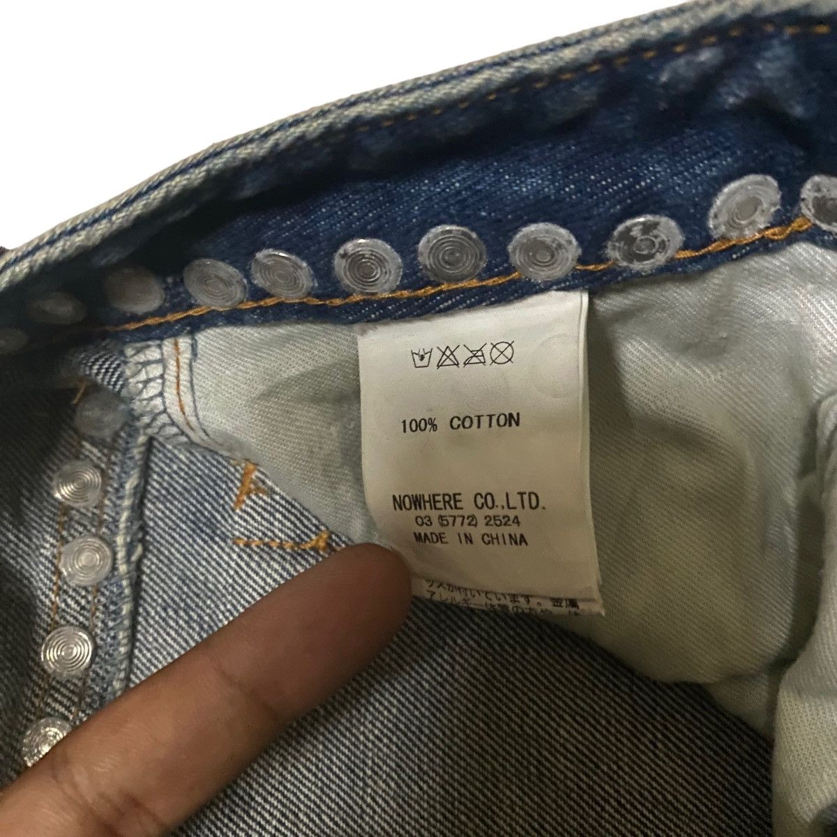 Bape Bapy by A BATHING APE Punk Gothic Distressed Denim Skirt Size 32" / US 10 / IT 46 - 7 Thumbnail