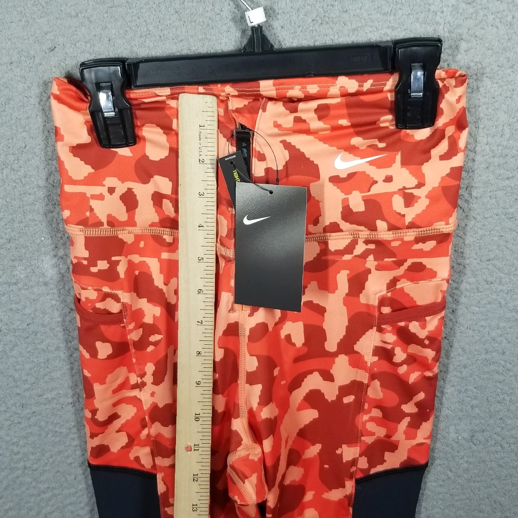 Nike VINTAGE Nike Osaka Court 3/4 Tennis Leggings XS Zip Front Closure Camouflage Leggings Womens Nike Collection 90s Concert Sports Size 26" / US 2 / IT 38 - 5 Thumbnail