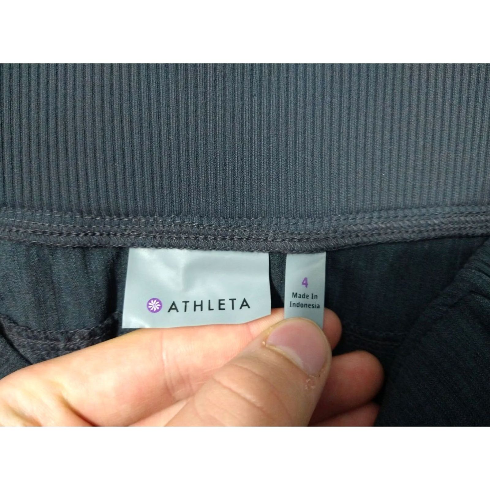 Athleta Athleta Pants Womens 4 Gray Stripe Midtown Trouser Pull On Stretch | Jogger Style | Casual | Regular Fit | 28.5 in Inseam | Gray Size 27" / US 4 / IT 40 - 7 Thumbnail