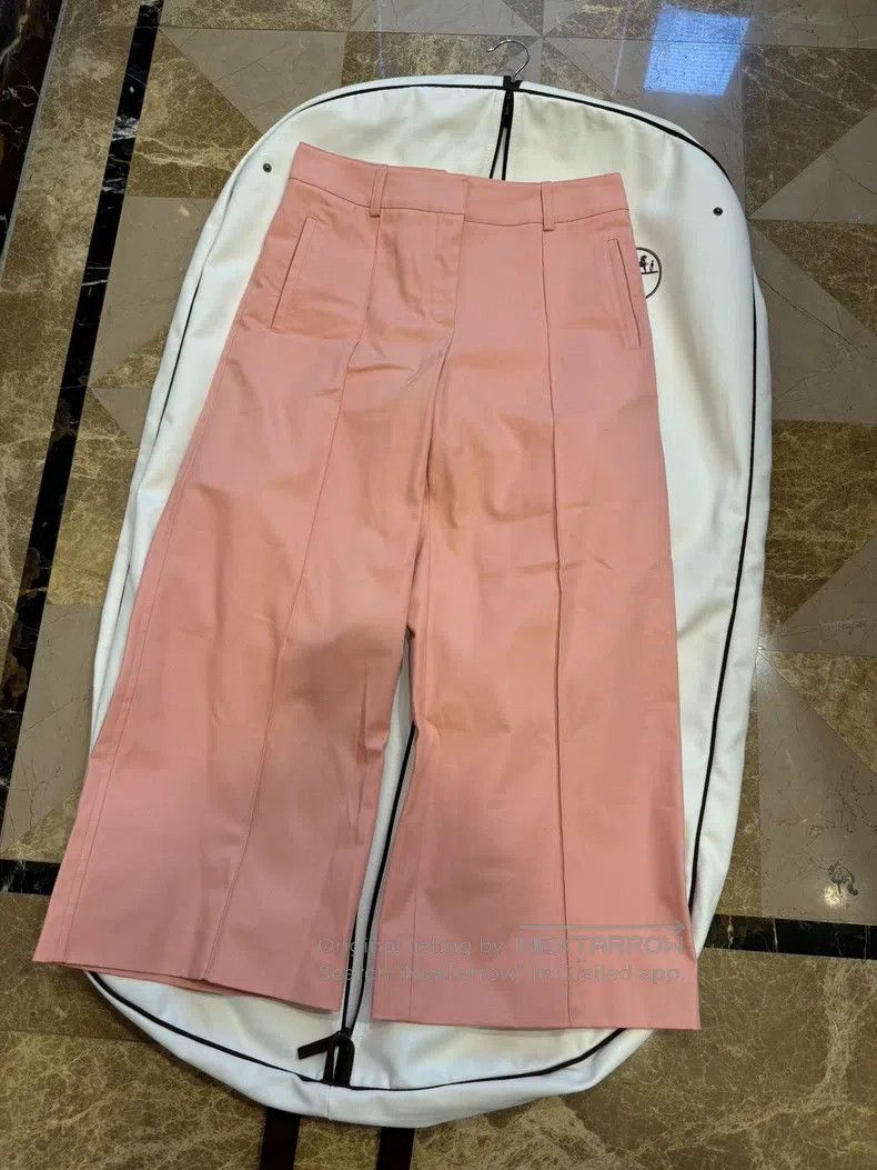 Hermes Pink wide-leg trousers