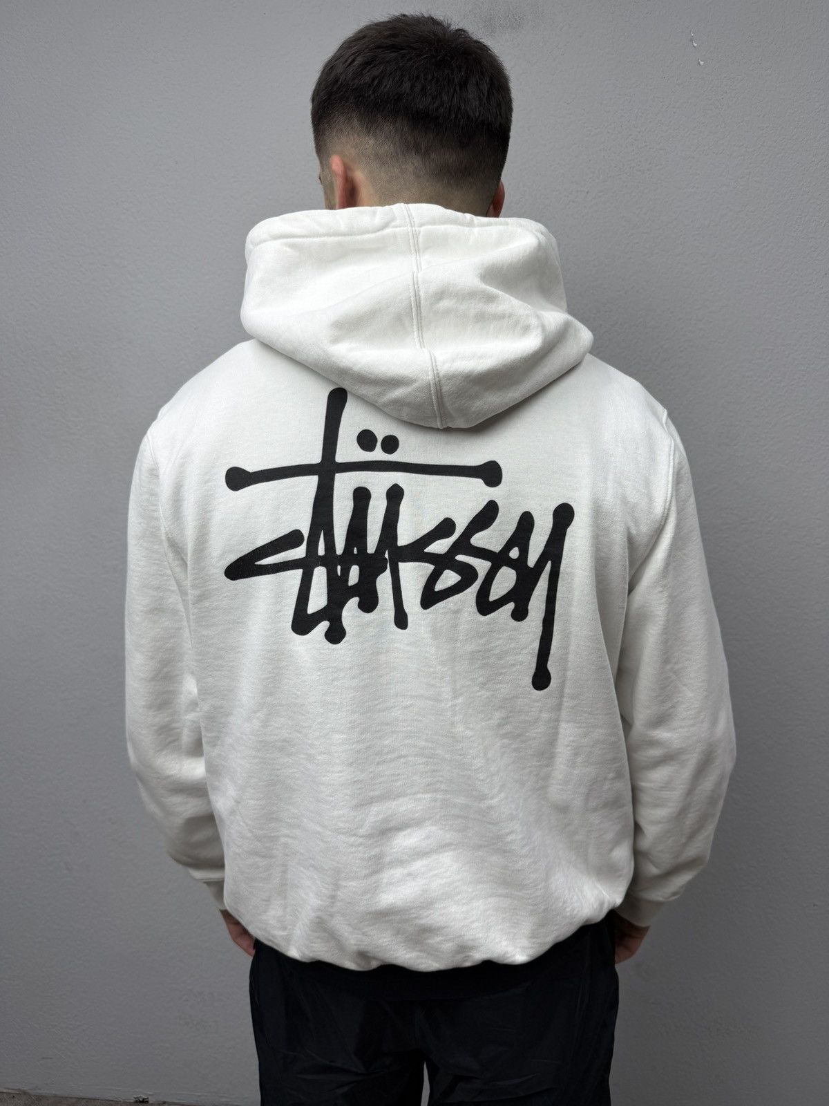Stussy Vintage Stussy Big Logo Hoodie Boxy White Y2K Archive Size US M / EU 48-50 / 2 - 1 Thumbnail