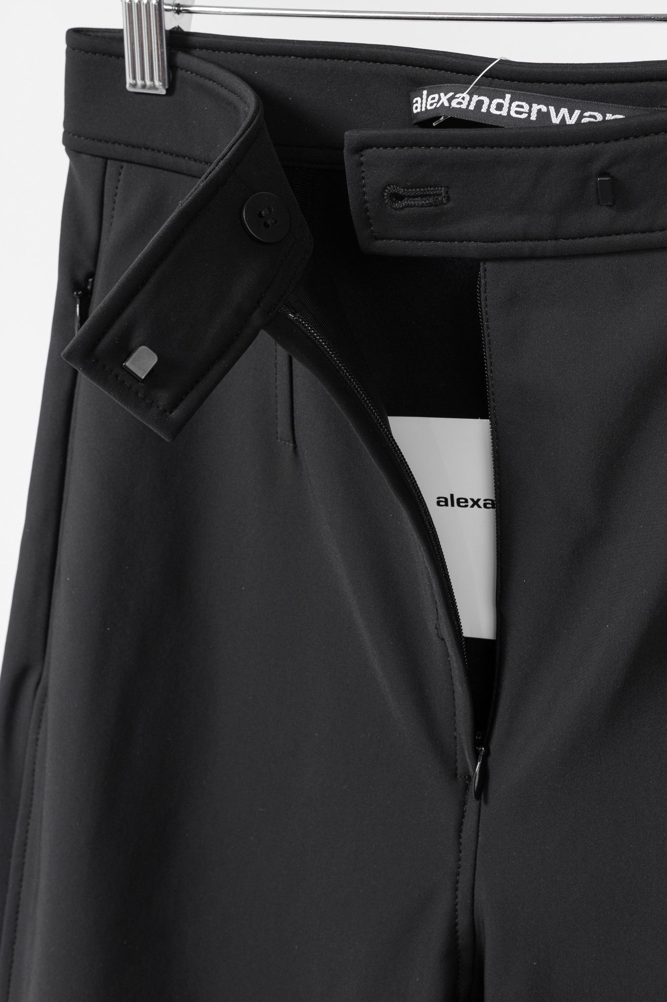 Alexander Wang Alexander Wang Black Stretch Zip-Hem Trousers Size 28" / US 6 / IT 42 - 8 Thumbnail