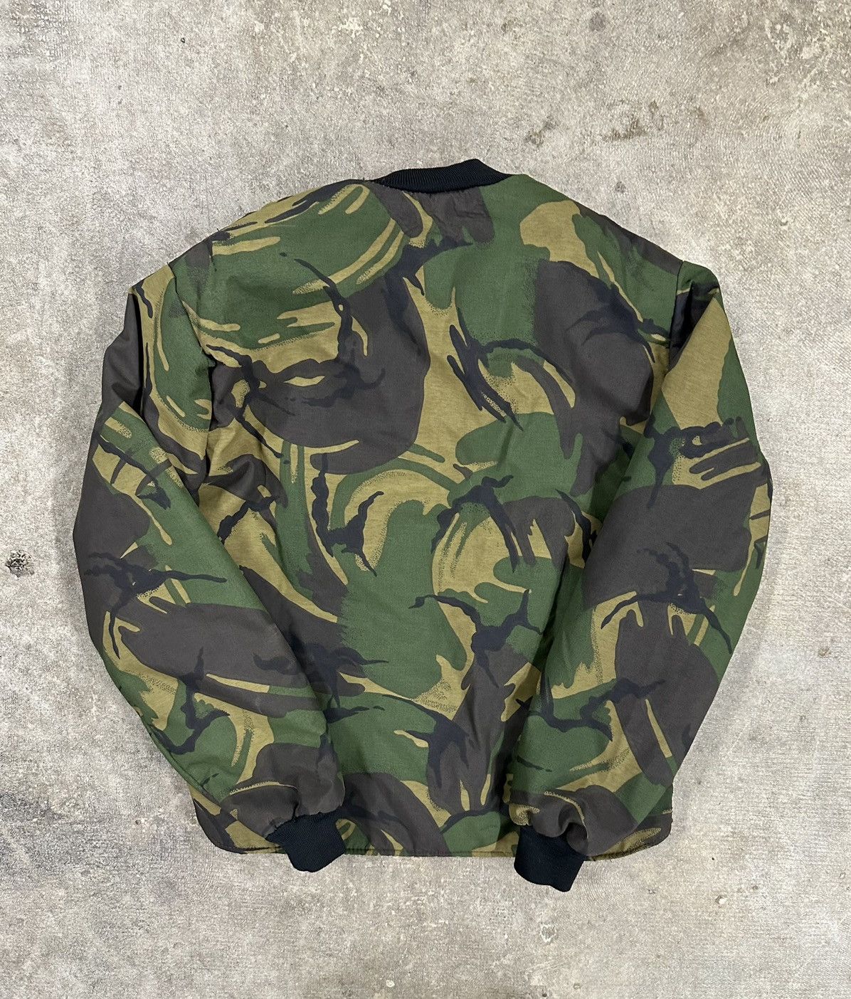 Vintage Vintage 80s Army Military Camouflage Bomber Jacket USA Size US S / EU 44-46 / 1 - 2 Thumbnail