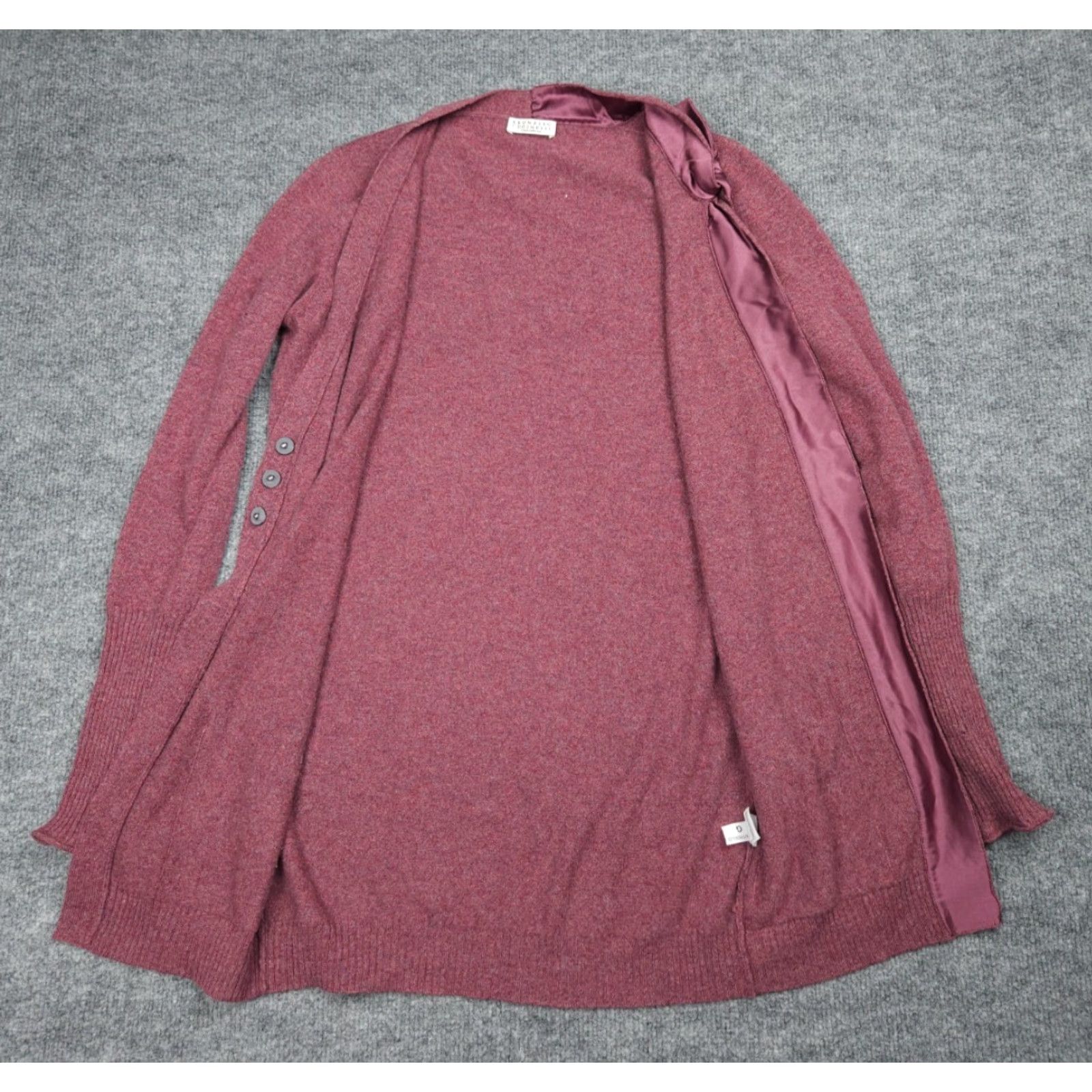 Brunello Cucinelli Brunello Cucinelli Cardigan Sweater Womens XS Pink Cashmere Knit - Holes - Casual Business Size XS / US 0-2 / IT 36-38 - 4 Thumbnail