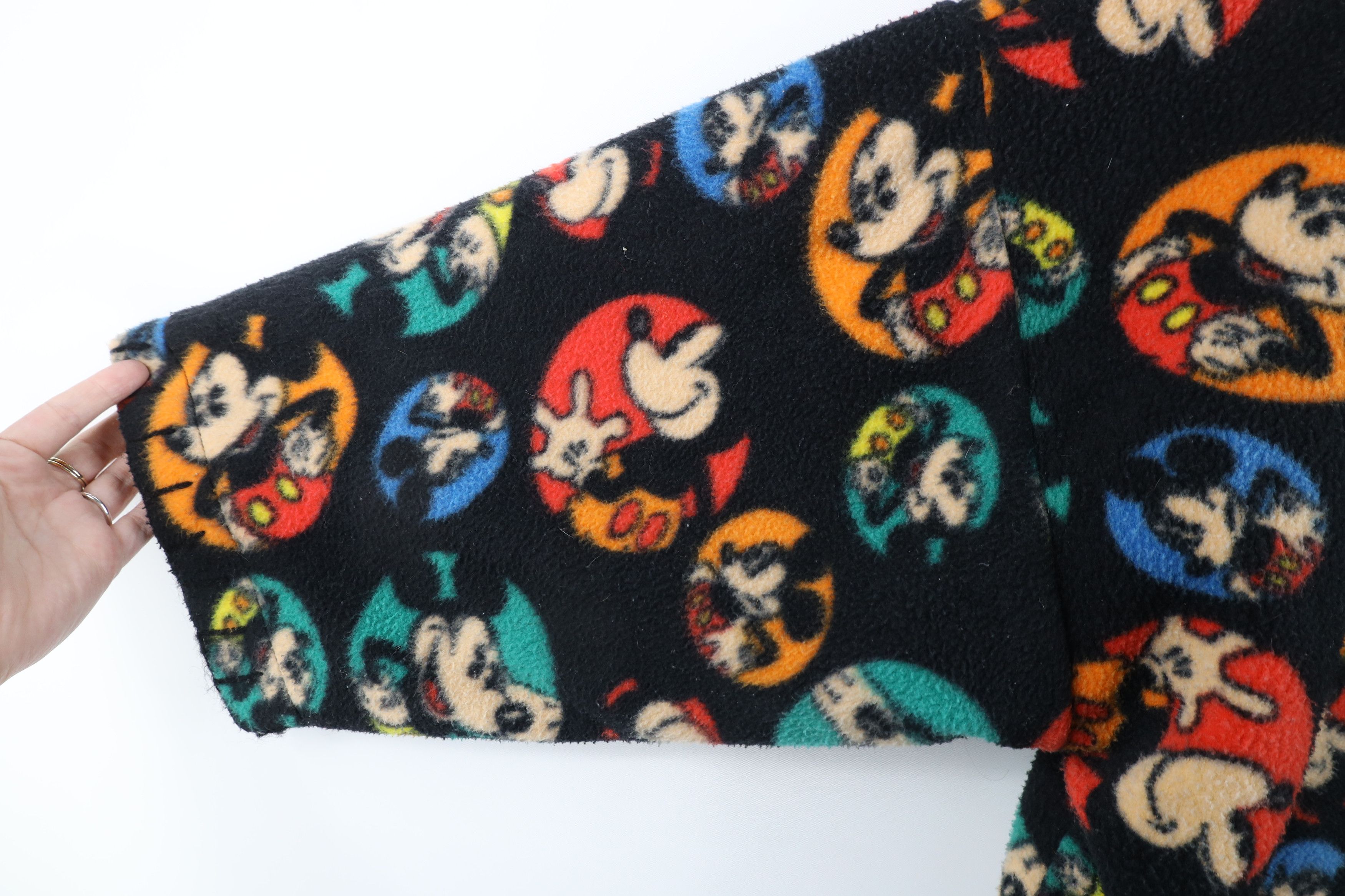 Disney × Vintage Vintage 90s Disney Mickey Mouse All Over Print Fleece Size M / US 6-8 / IT 42-44 - 6 Thumbnail