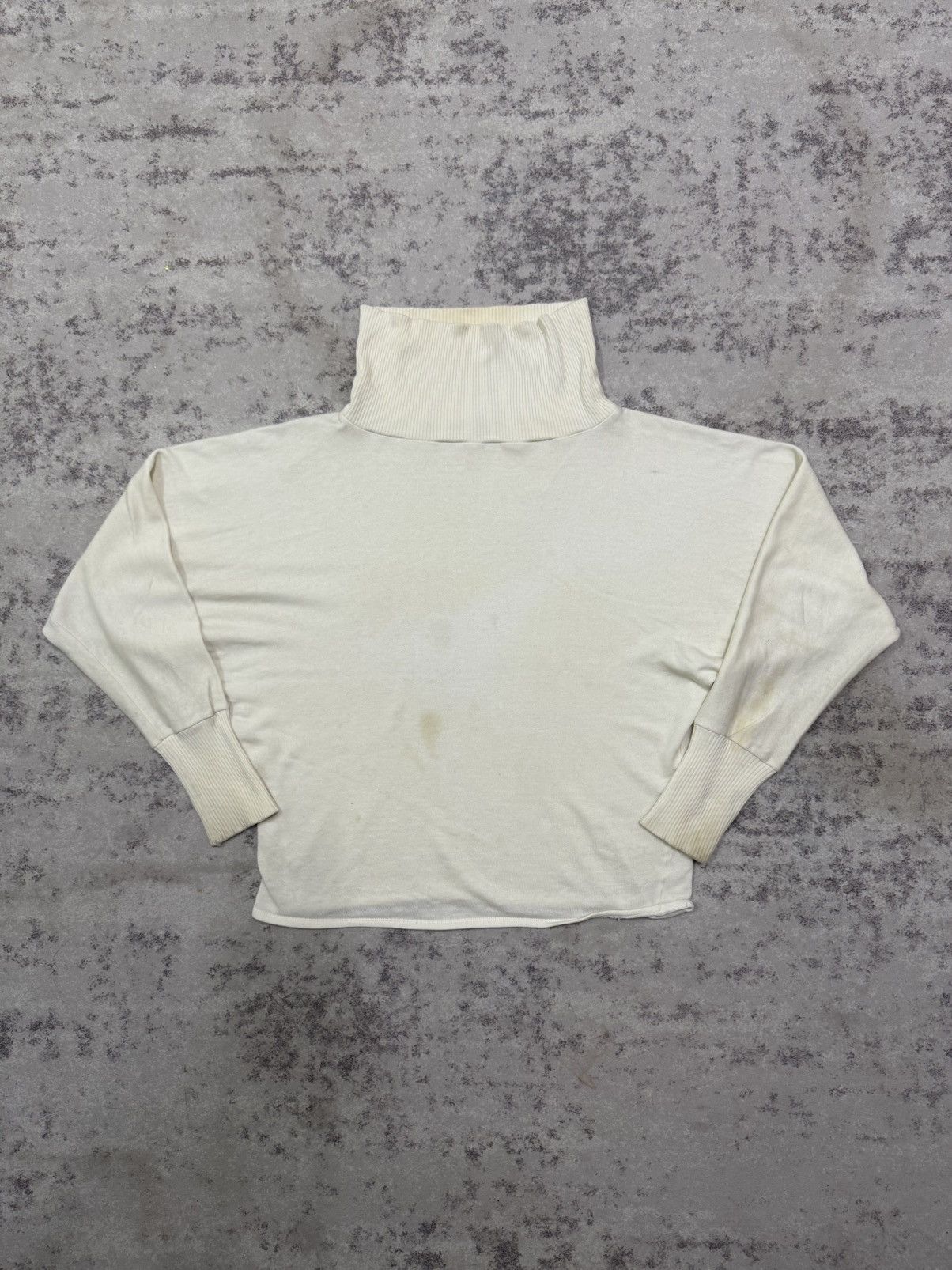 Norma Kamali Vintage Norma Kamali Tutrleneck Pullover Ribbed Cuffs Crop Size M / US 6-8 / IT 42-44 - 3 Thumbnail