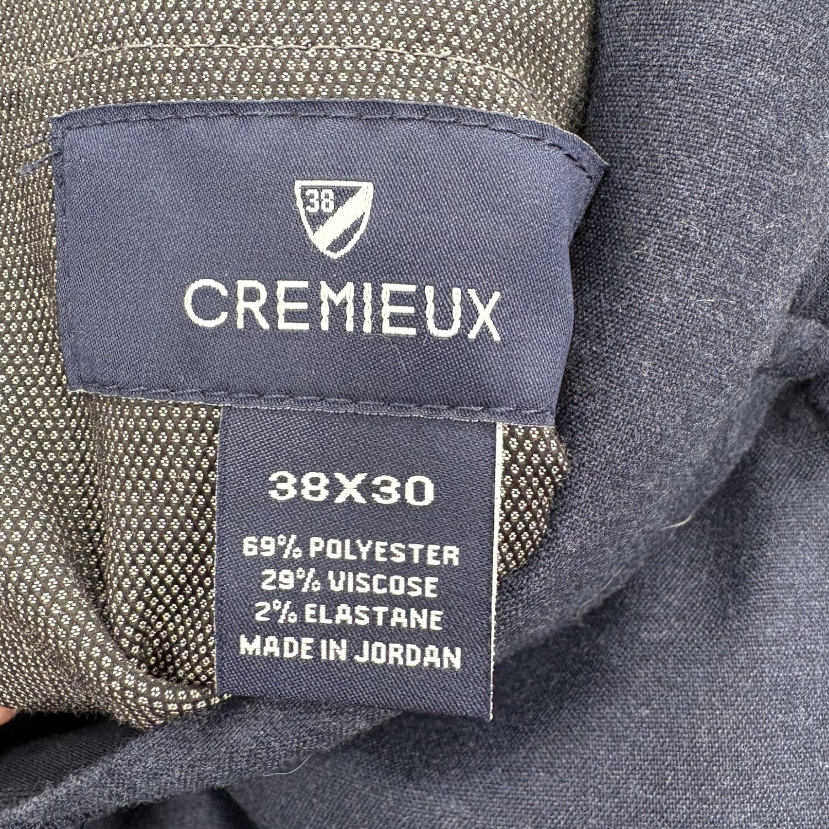 Cremieux Cremieux Blue Dress Pants Mens 38x30 Navy Heather Regular Fit Stretch Business Pants Size US 38 / EU 54 - 6 Thumbnail