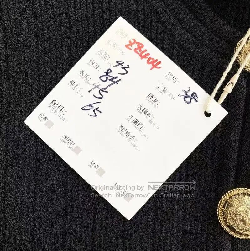 Balmain Balmain Black Cardigan with Gold Buttons . Size XXS / US 00 / IT 34 - 7 Thumbnail