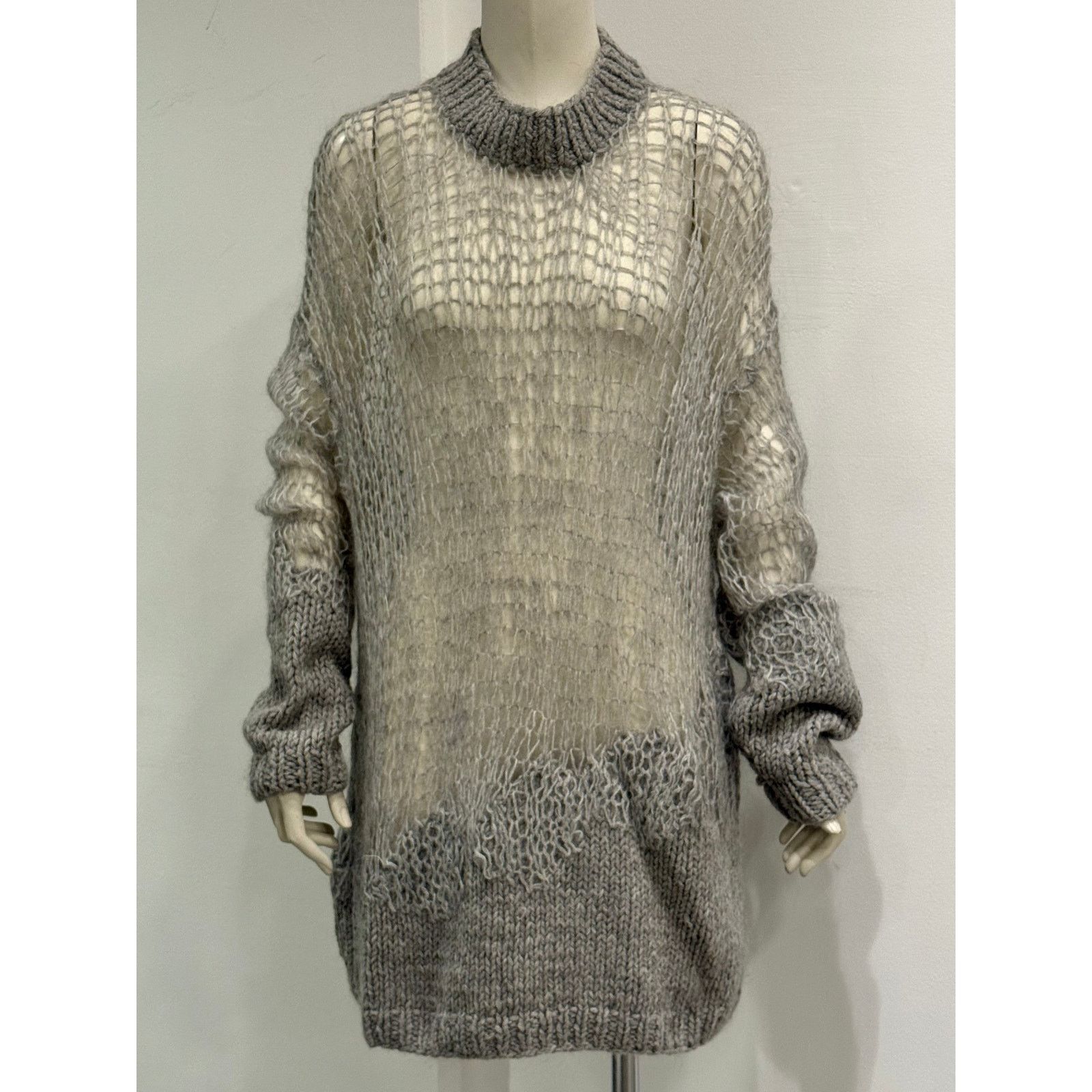 Maison Margiela A/W2014 Maison Margiela loose knit punk mohair sweater Size M / US 6-8 / IT 42-44 - 2 Thumbnail