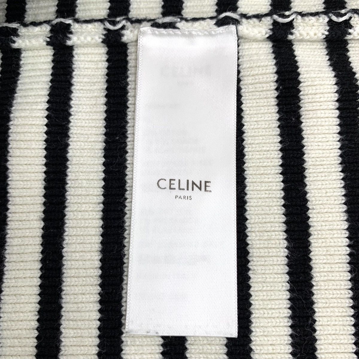Celine Celine Striped Side Button Long Sleeve Knit Sweater K26WX Size XL / US 12-14 / IT 48-50 - 6 Thumbnail